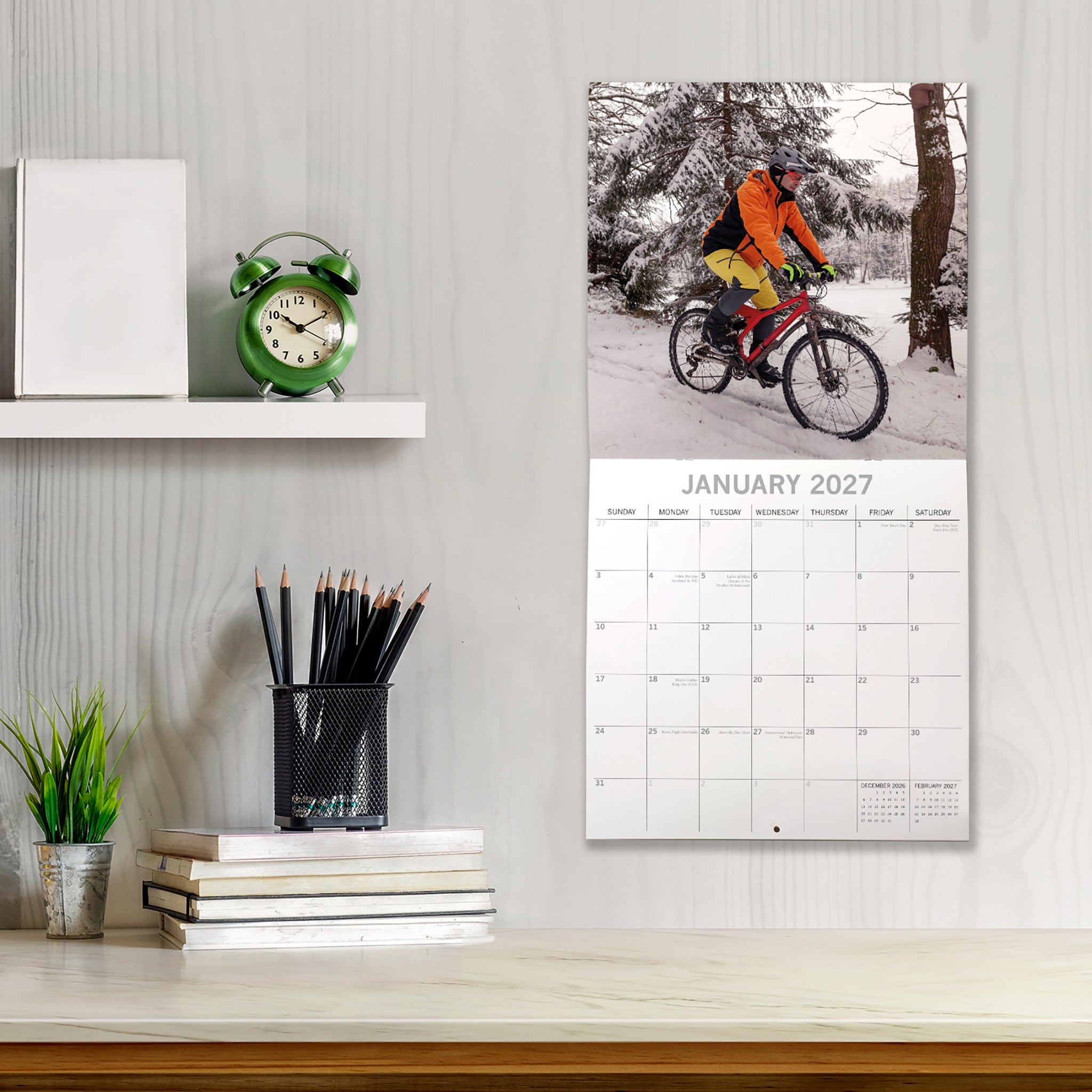 Mountain Biking 2027 Wall Calendar