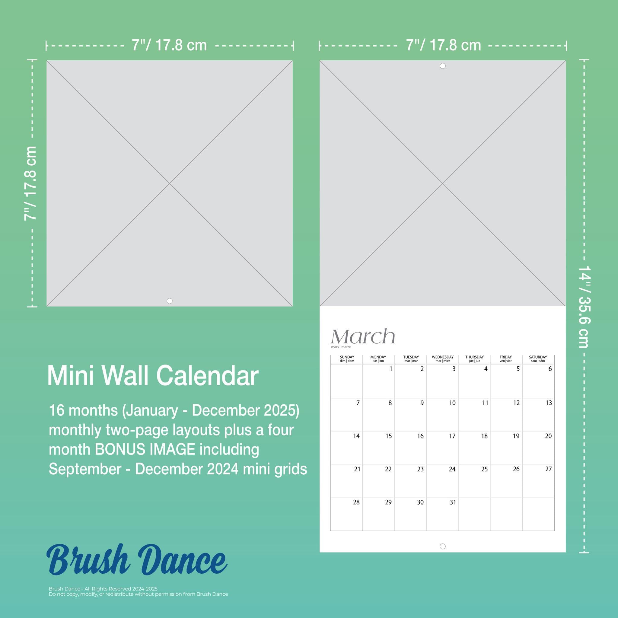 Live With Intention Mini 2025 Calendar