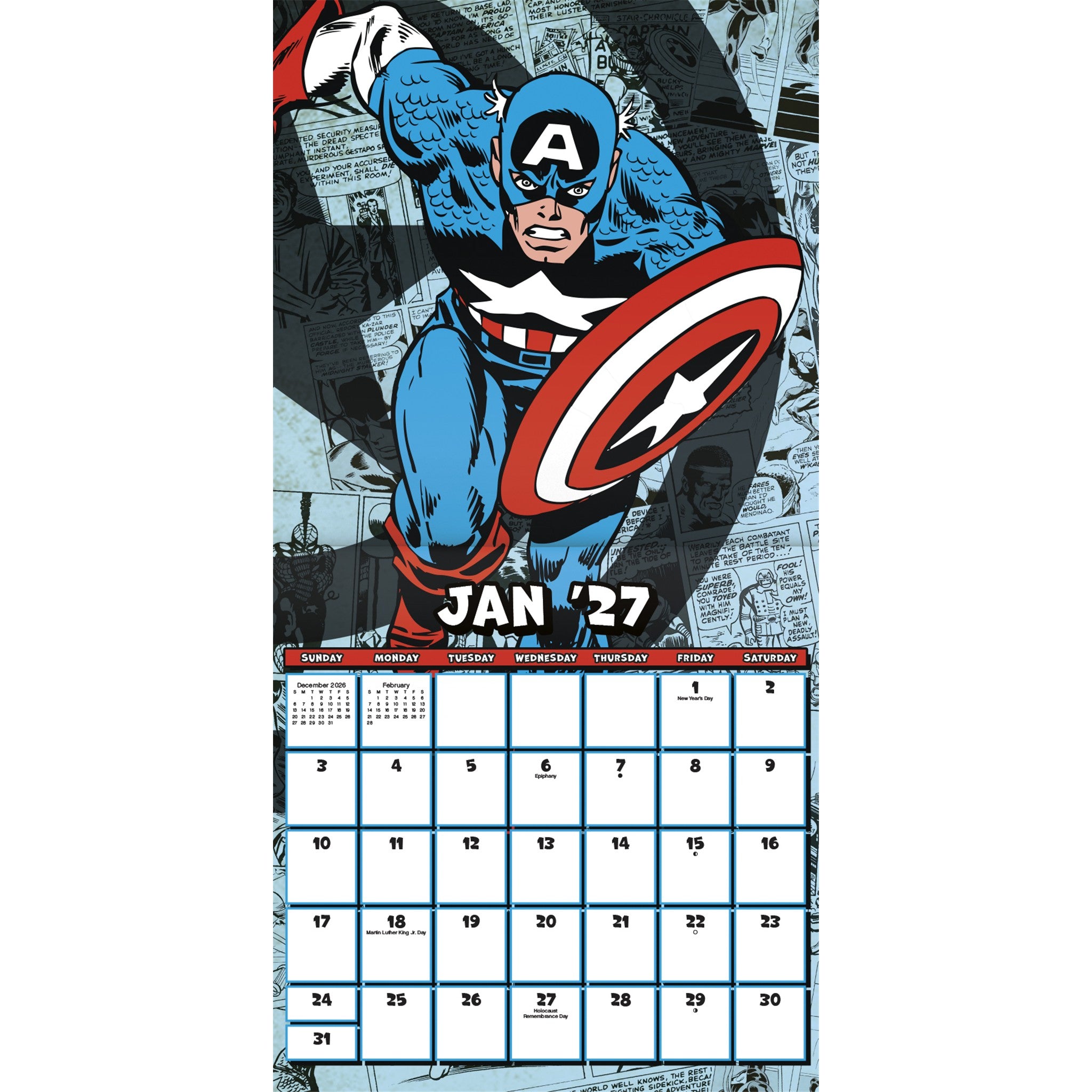 Marvel Comics 2027 Wall Calendar