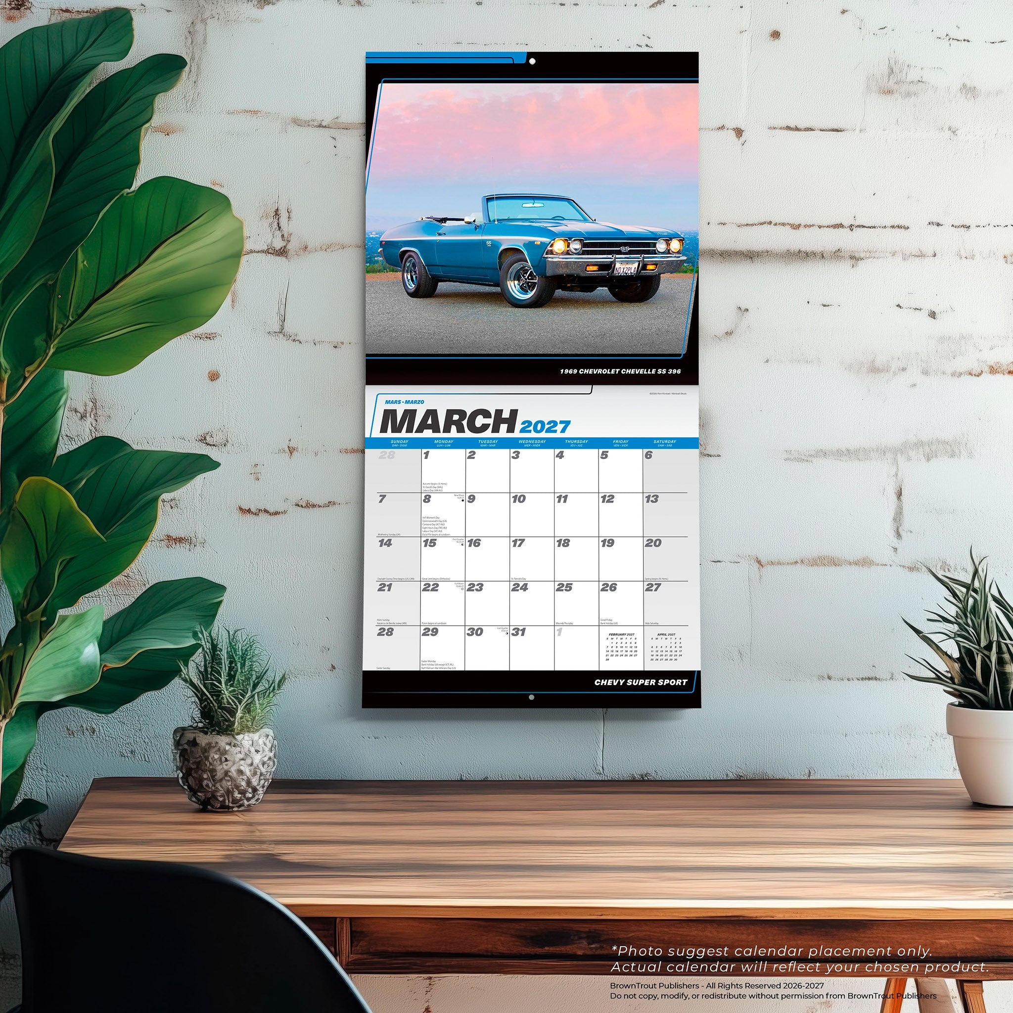 Chevy Super Sport 2027 Wall Calendar - Online Only