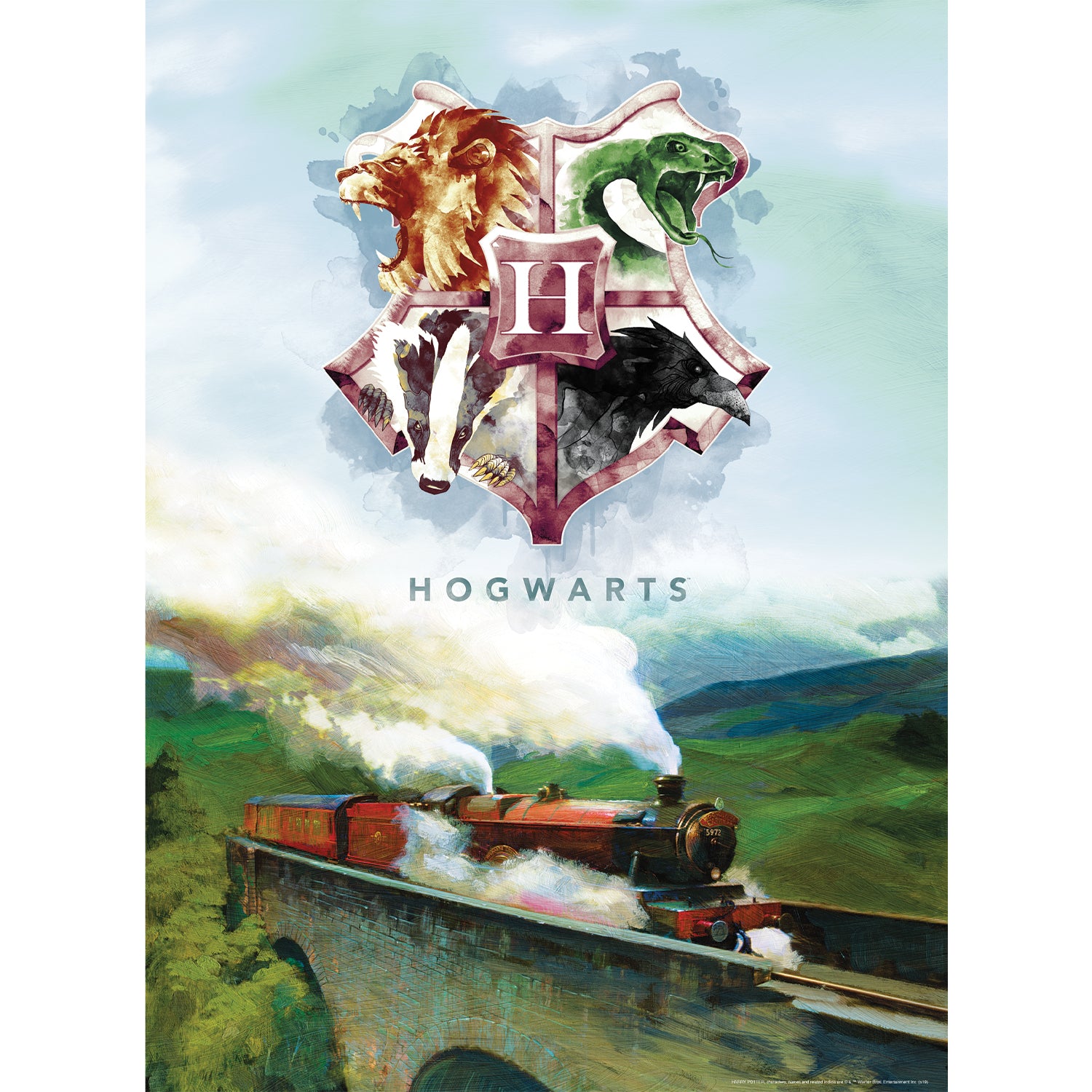 840391134034 Harry Potter Express 1000 Piece Puzzle AQUARIUS