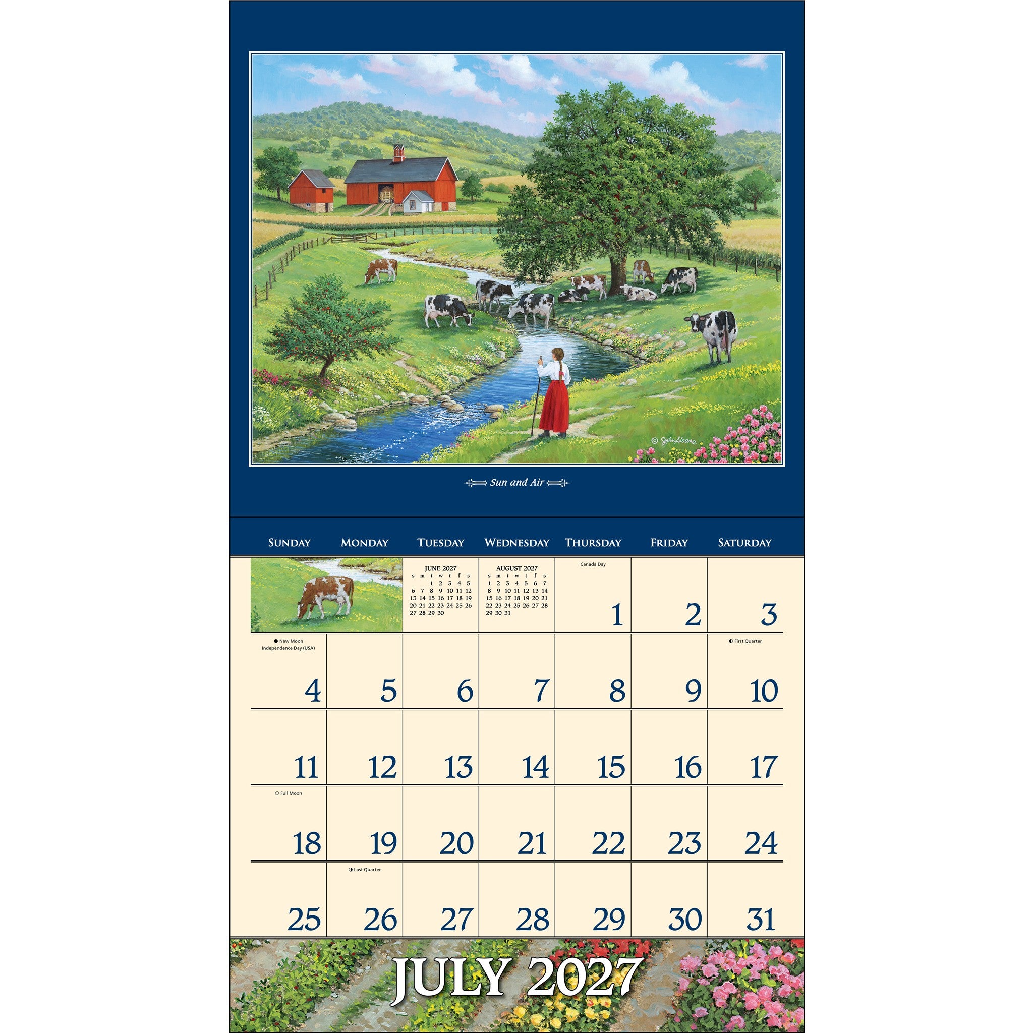John Sloane's Country Seasons® 2027 Wall Calendar