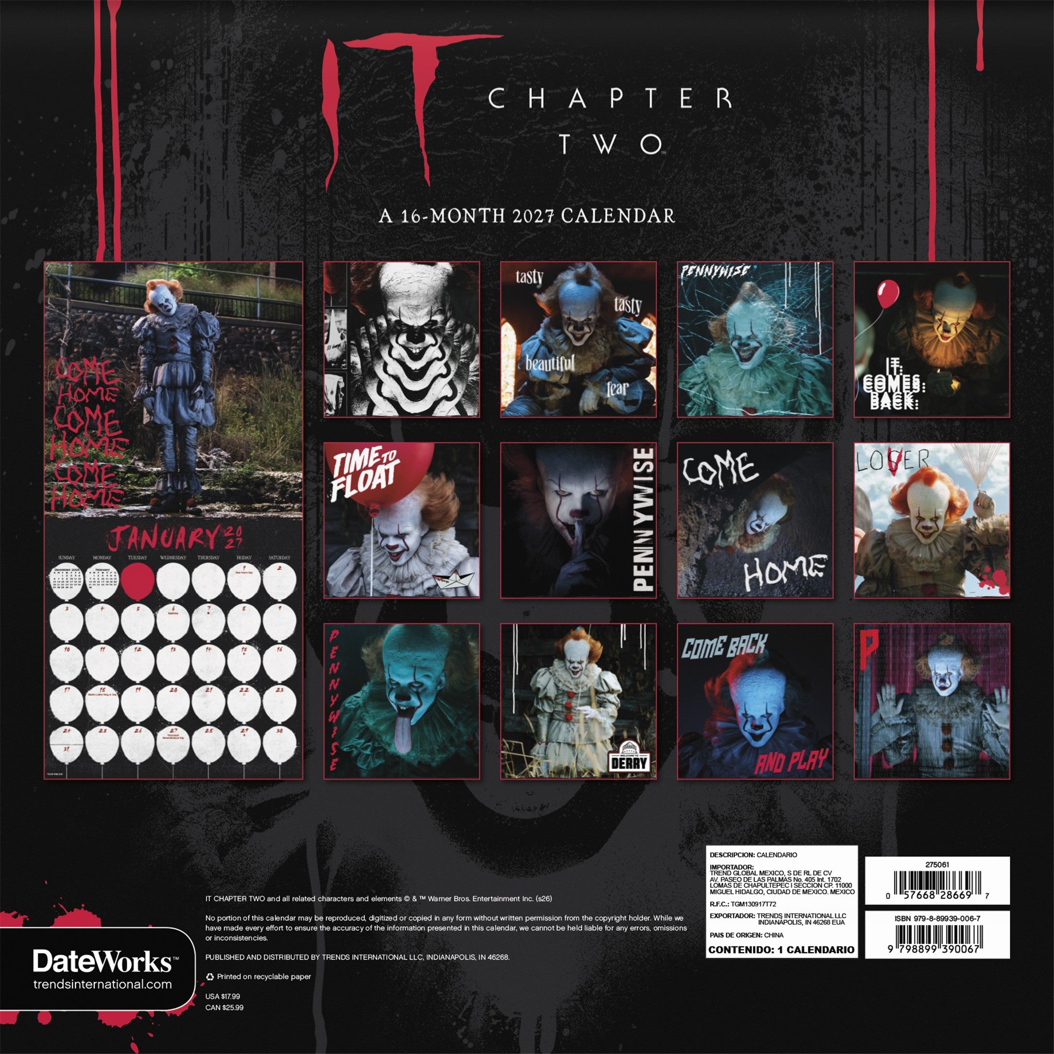 IT 2027 Wall Calendar