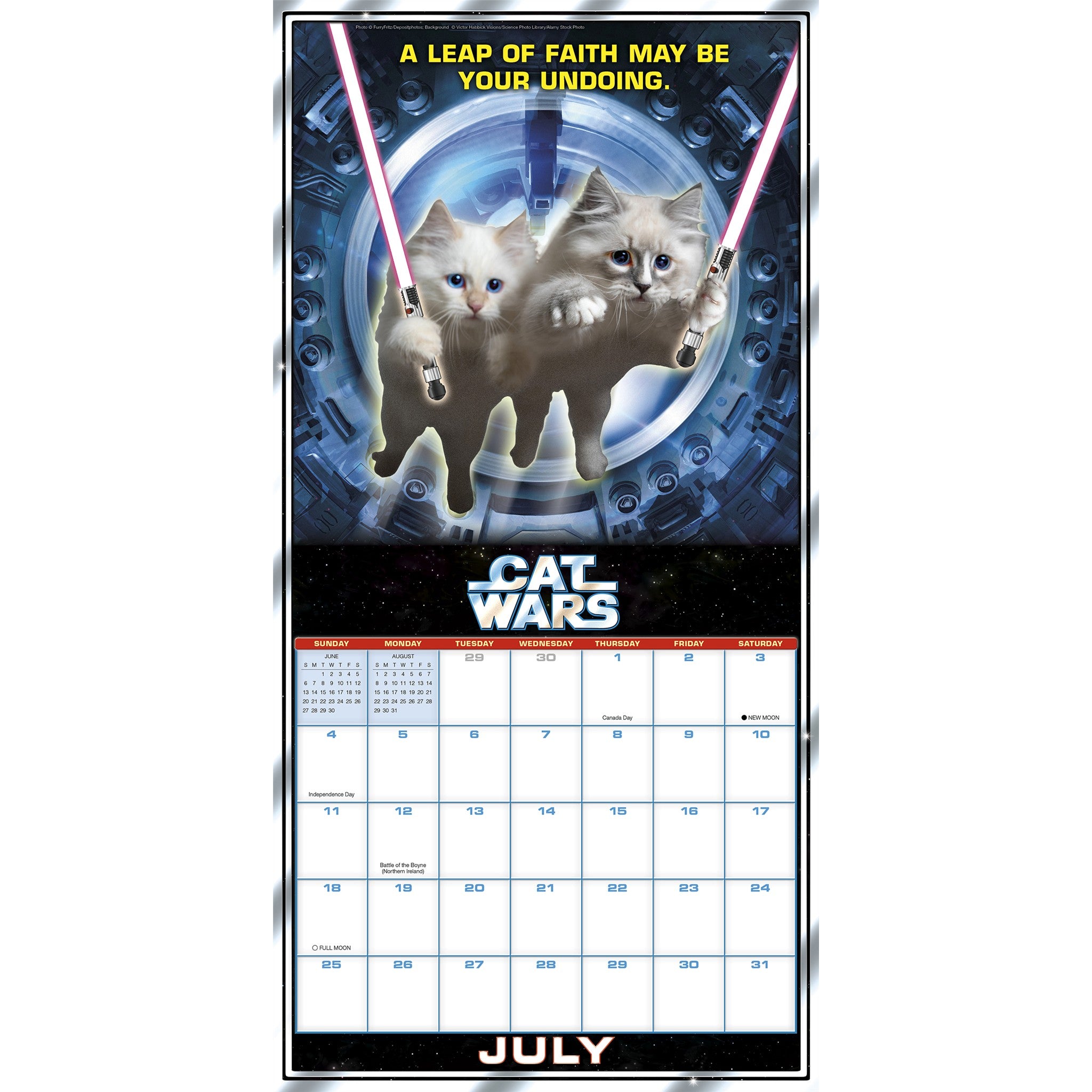 Cat Wars 2027 Wall Calendar