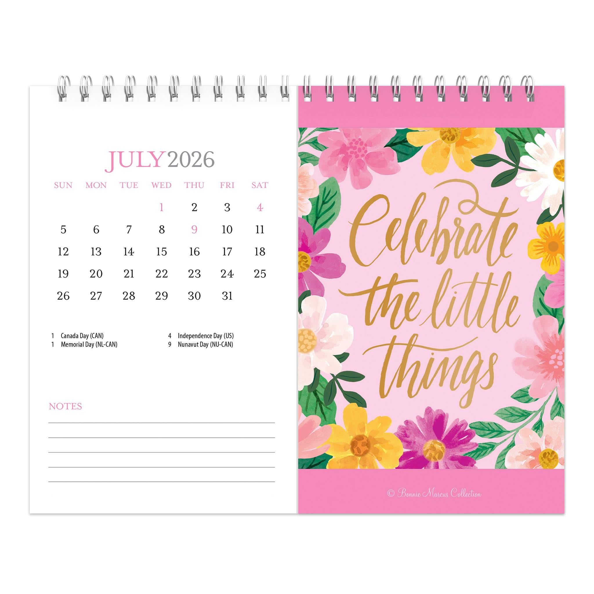 Bonnie Marcus 2026 Double View Easel Calendar - Online Only