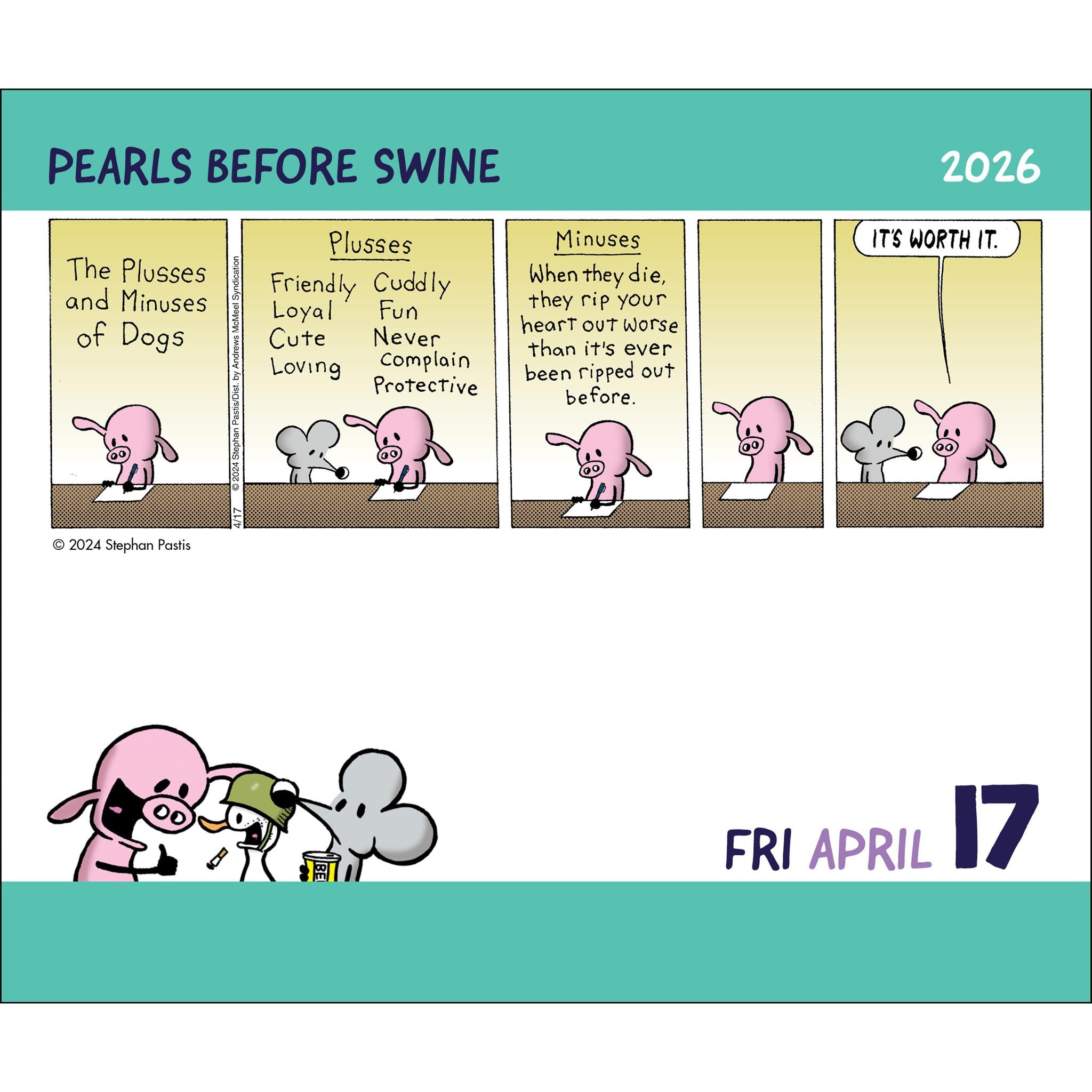 Pearls Before Swine 2026 Box Calendar