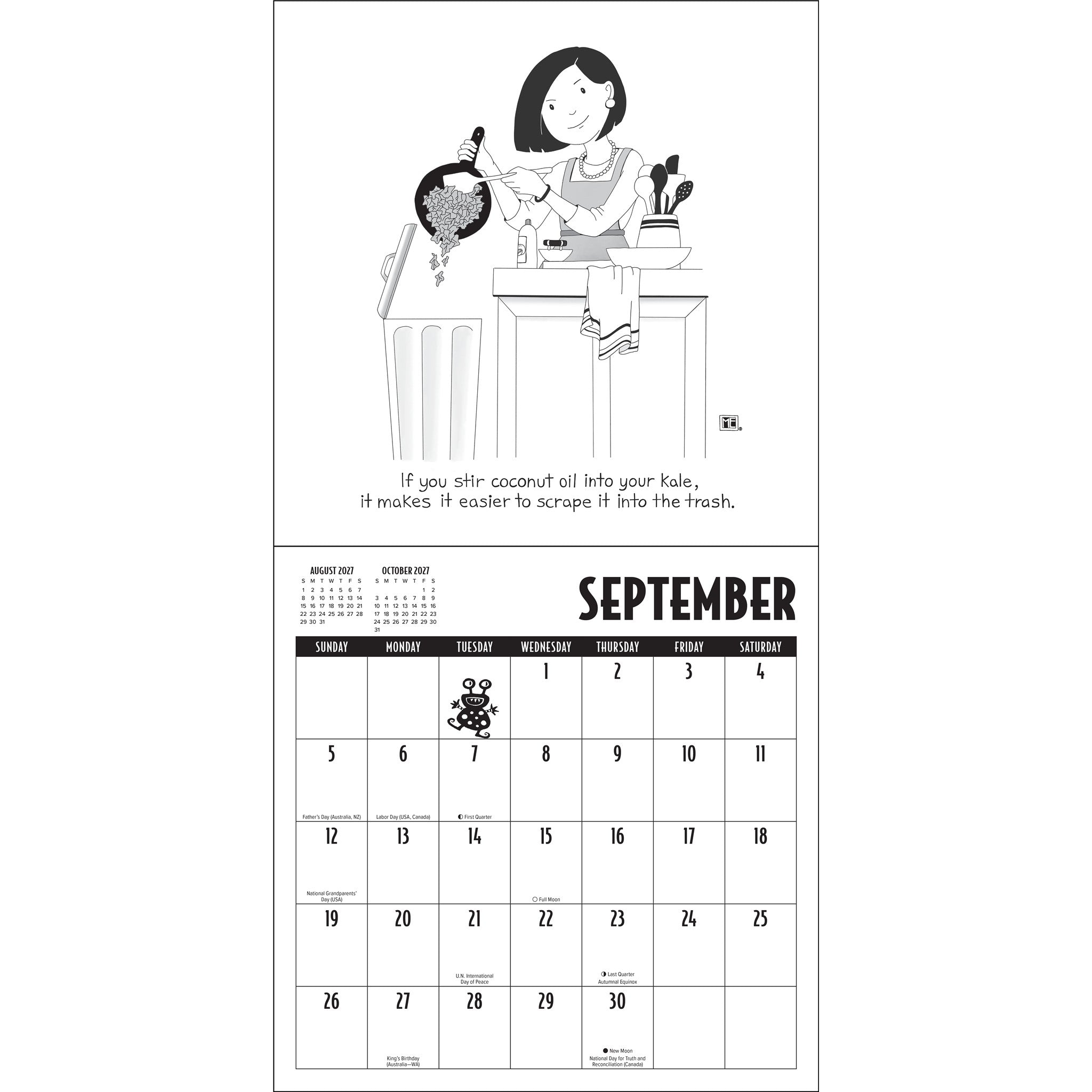 Mary EngelDark 2027 Wall Calendar - Online Only