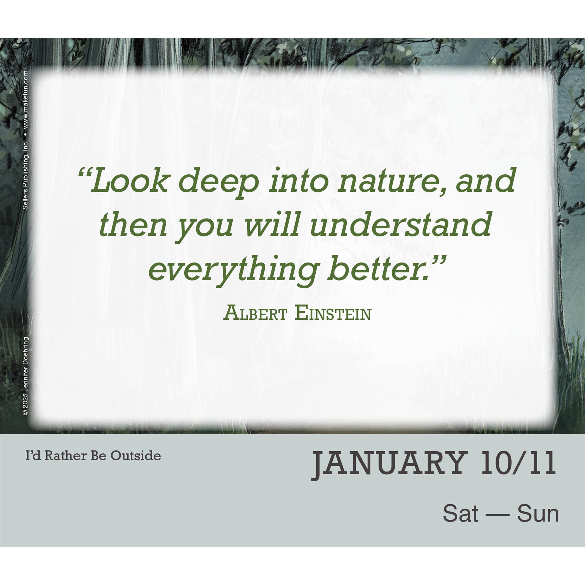 I'd Rather Be Outside 2026 Box Calendar - Online Only