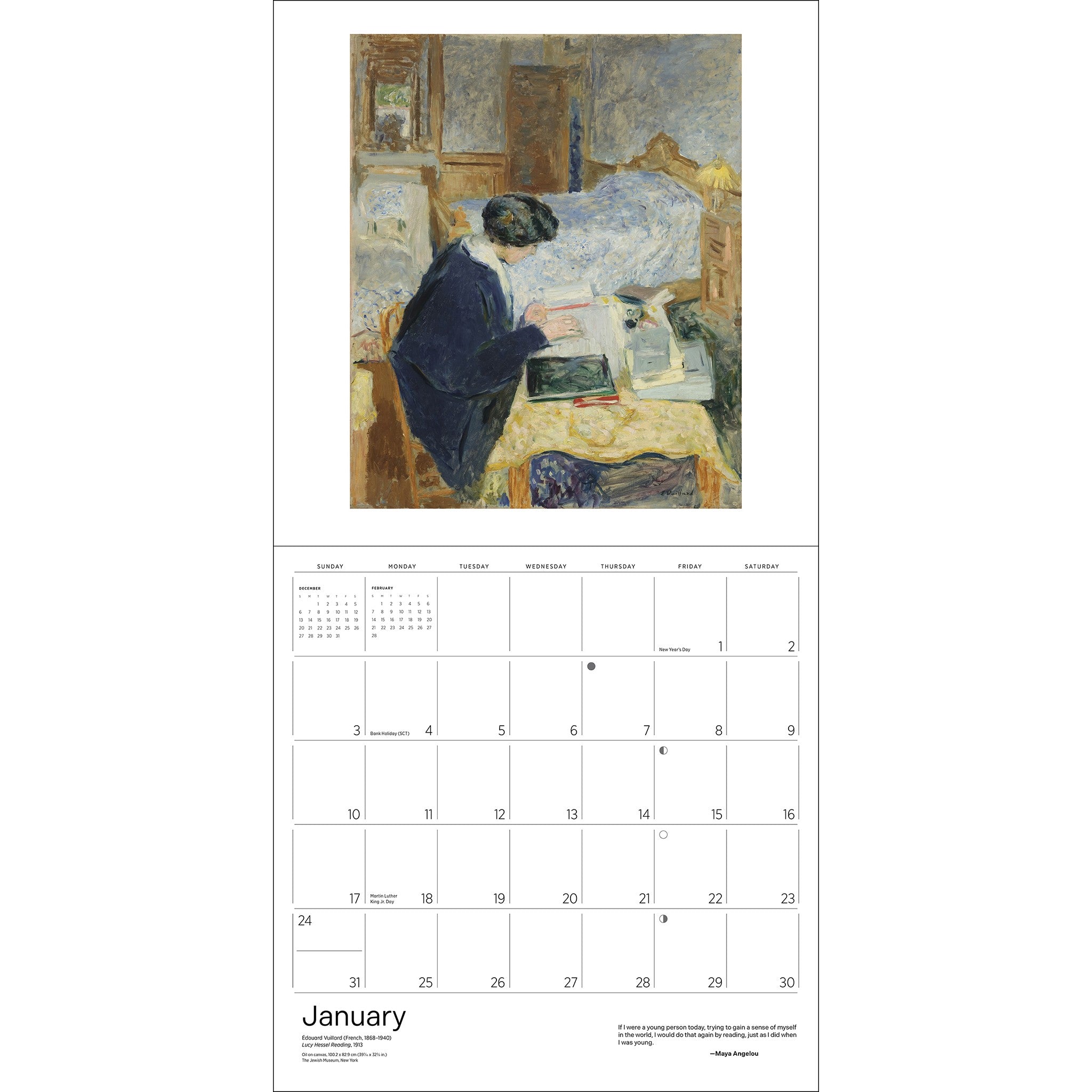 The Reading Woman 2027 Wall Calendar
