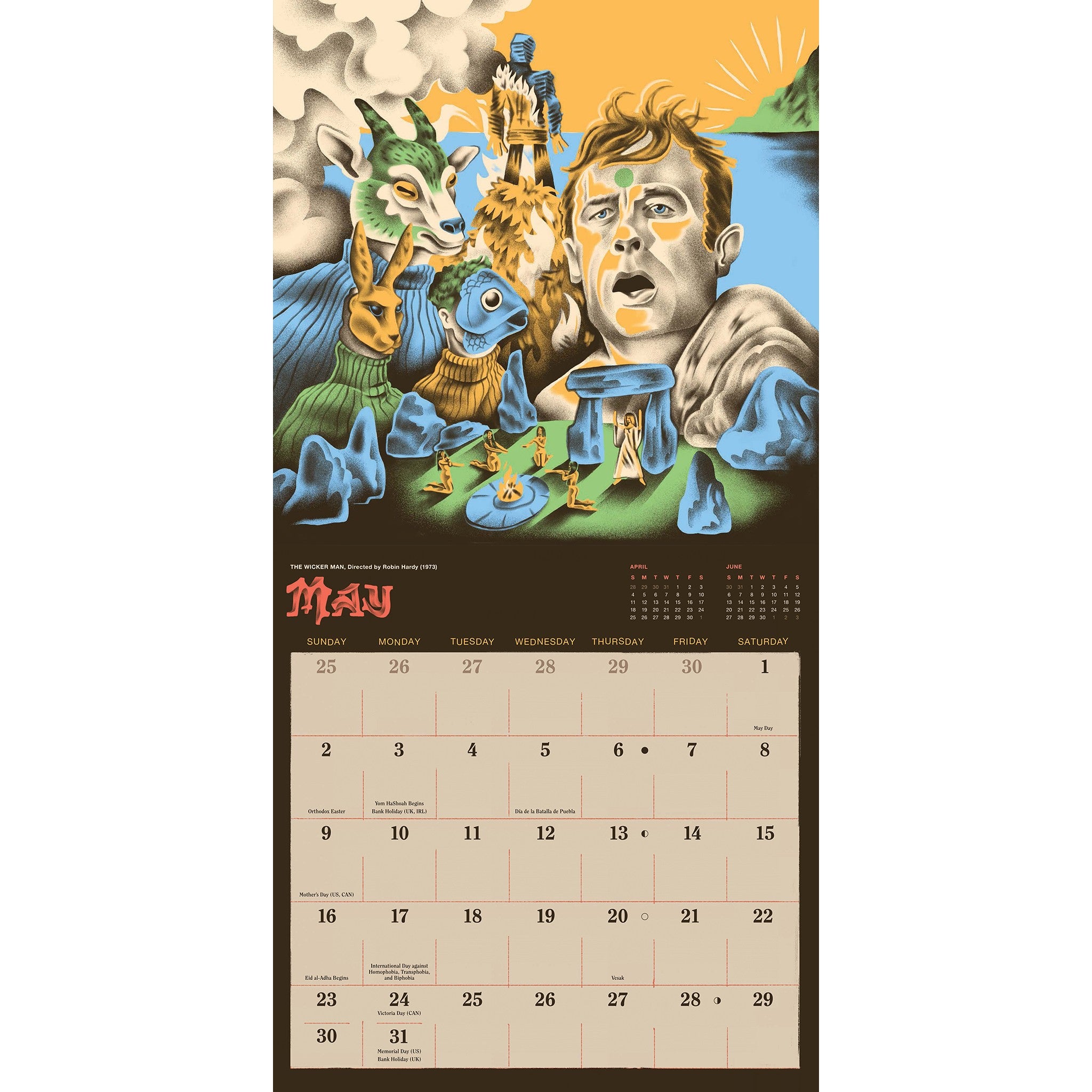 Classic Horror Movies 2027 Wall Calendar - Online Only