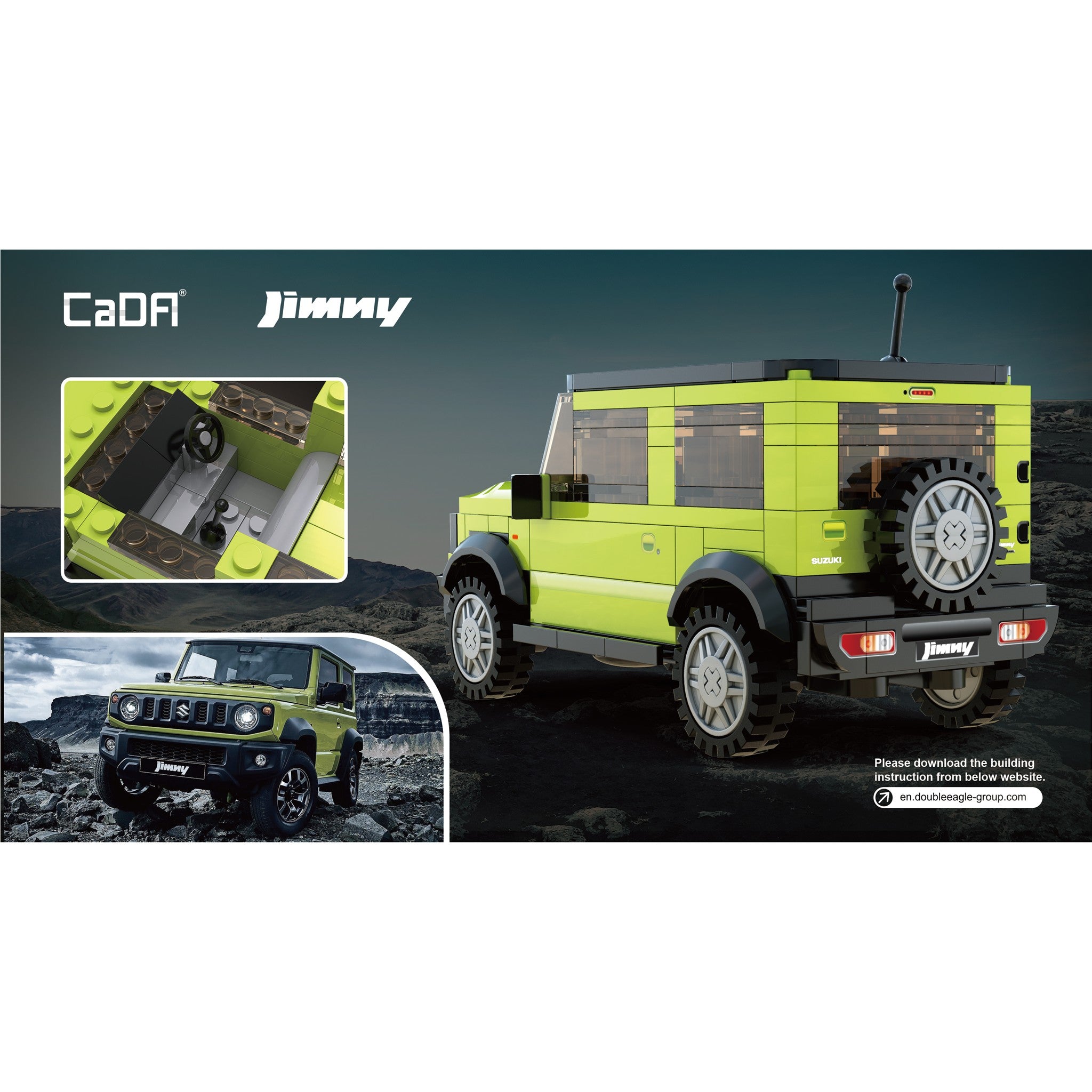 Green 1:24 Suzuki Jimny 192 Pieces