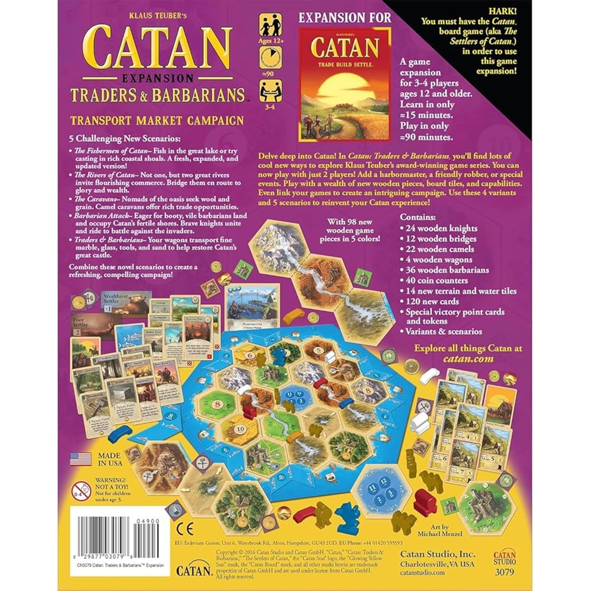 CATAN Expansion: Traders and Barbarians - 6th Edition