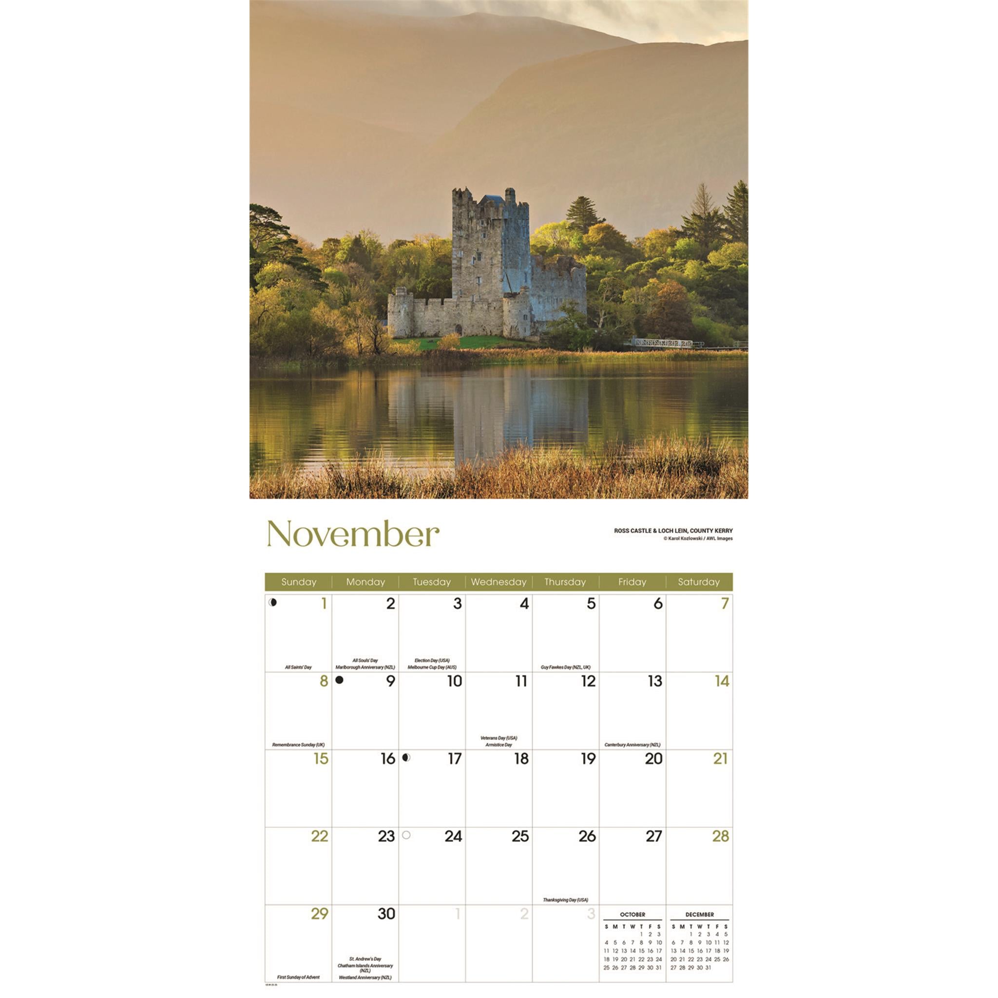 Ireland 2026 Wall Calendar