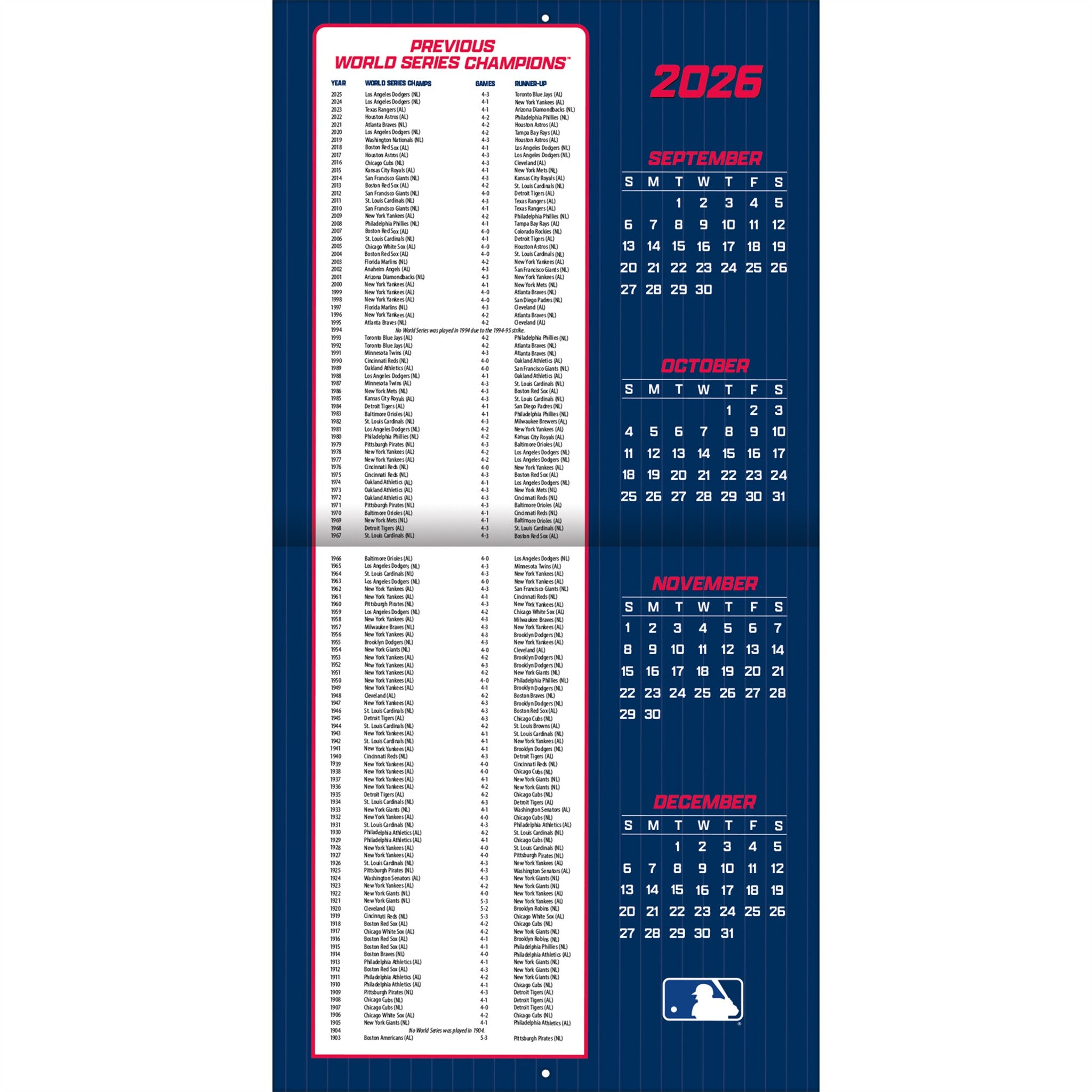 MLB Toronto Blue Jays 2027 Wall Calendar