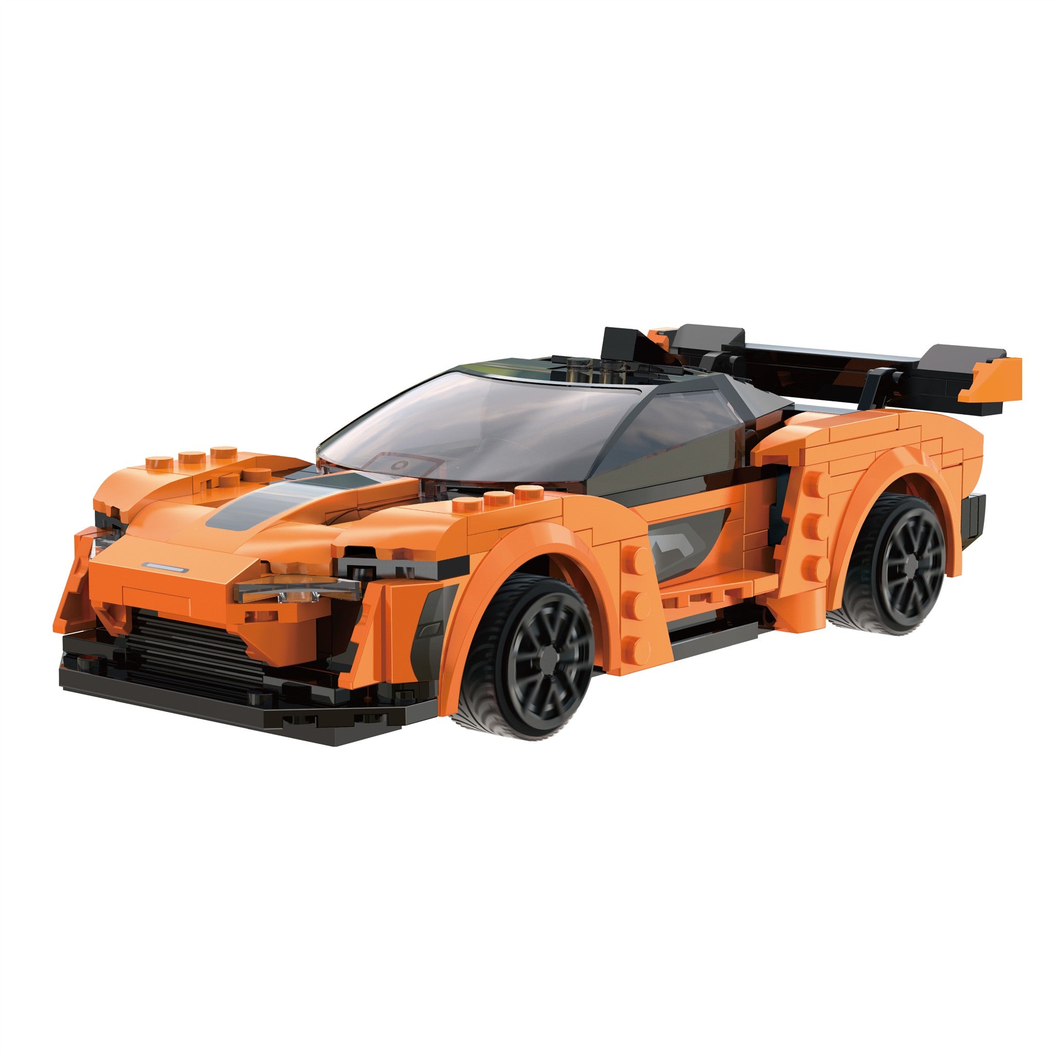 Orange Racing Car 295 Pieces with Remote Control