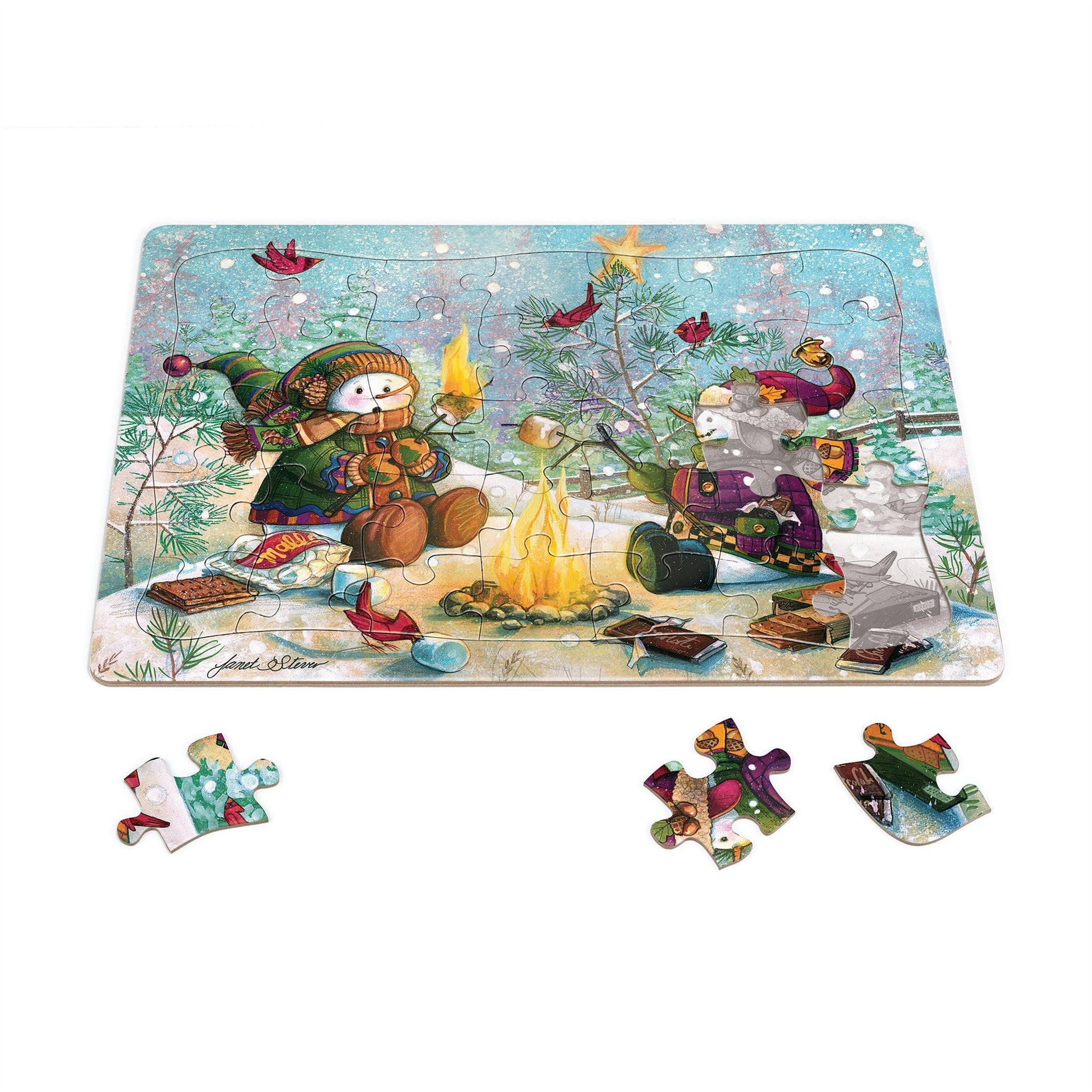 S'more Snowfall 35 Piece Tray Puzzle