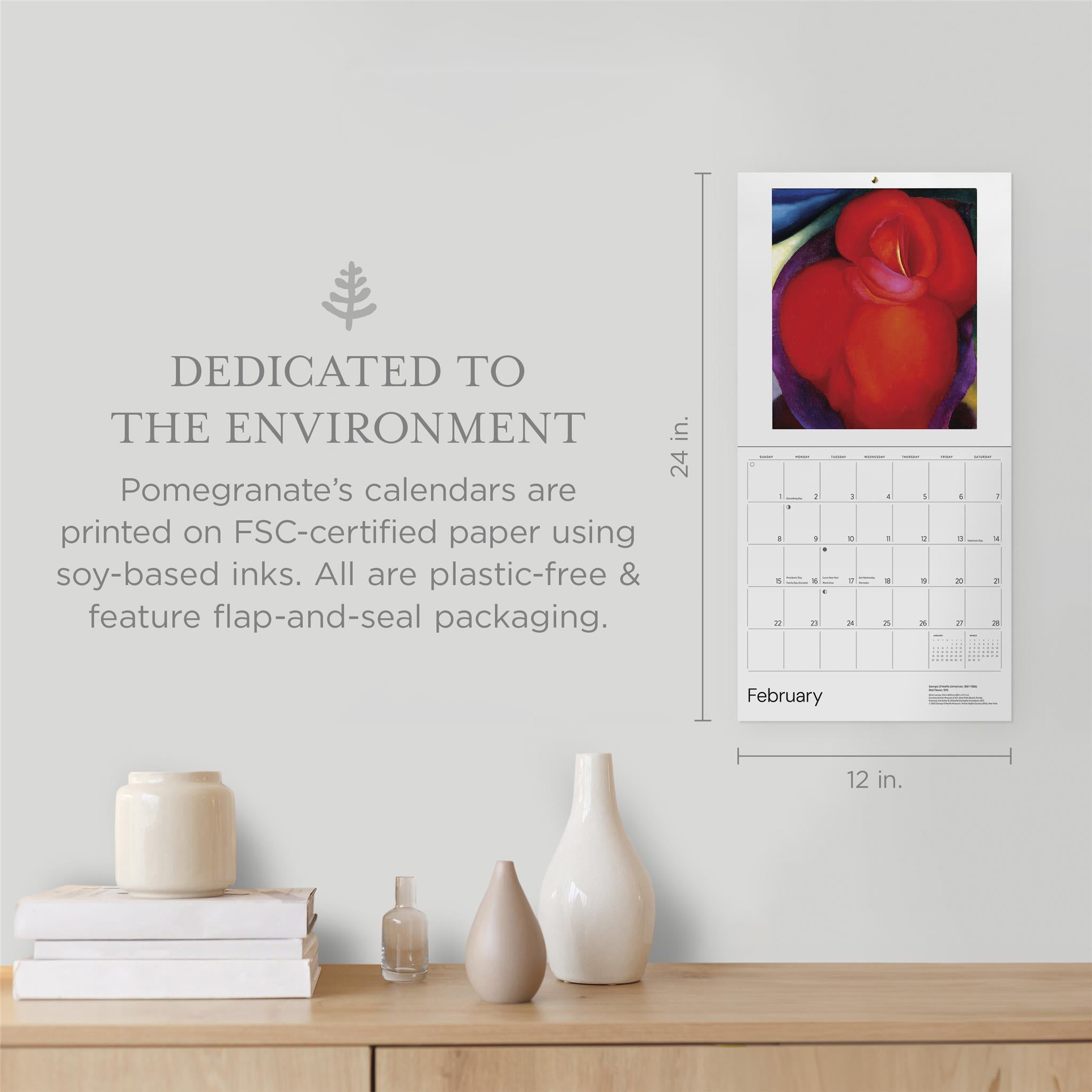 Georgia Okeeffe 2026 Wall Calendar