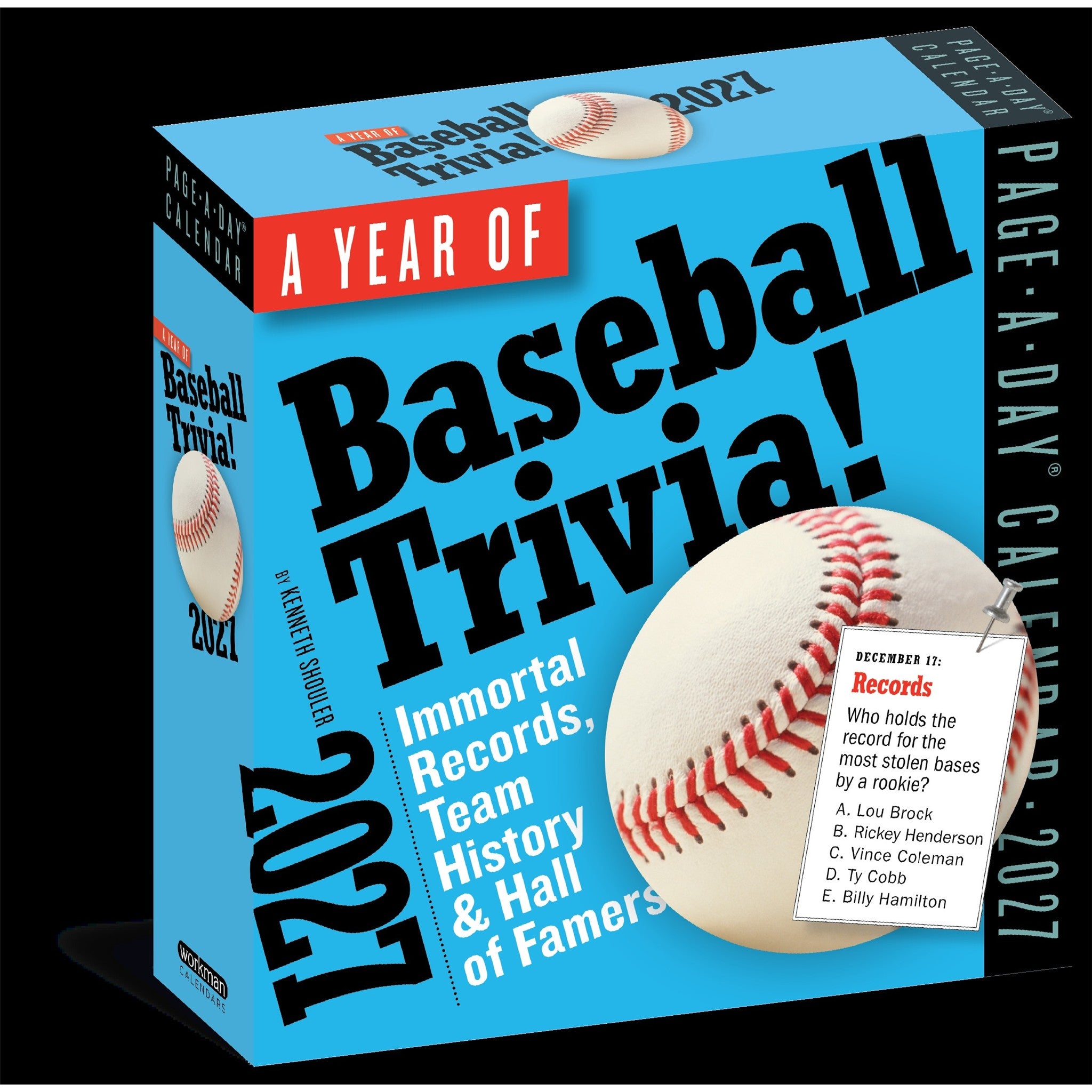 A Year of Baseball Trivia 2027 Box Calendar