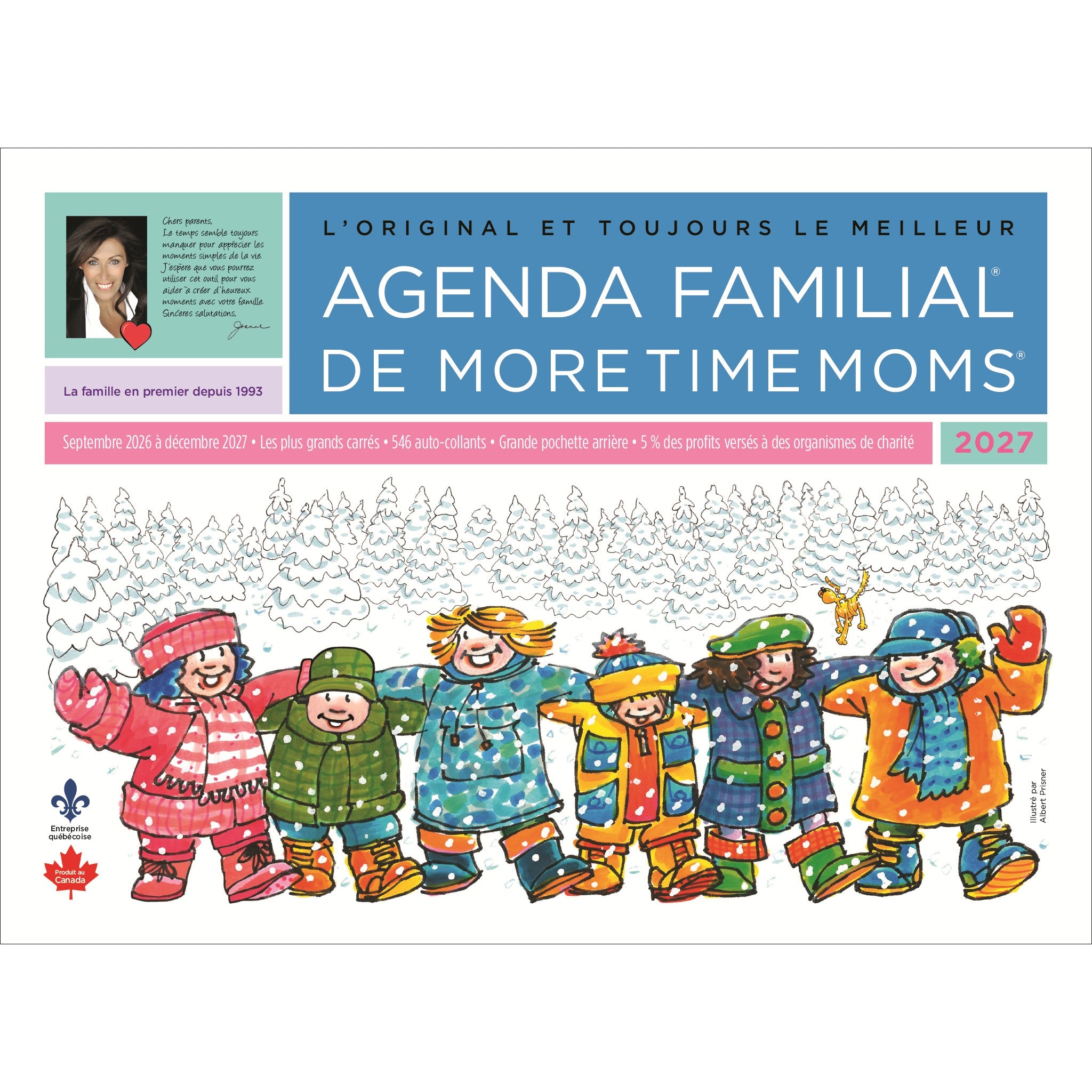 Agenda Familial 2027 Wall Calendar (French)