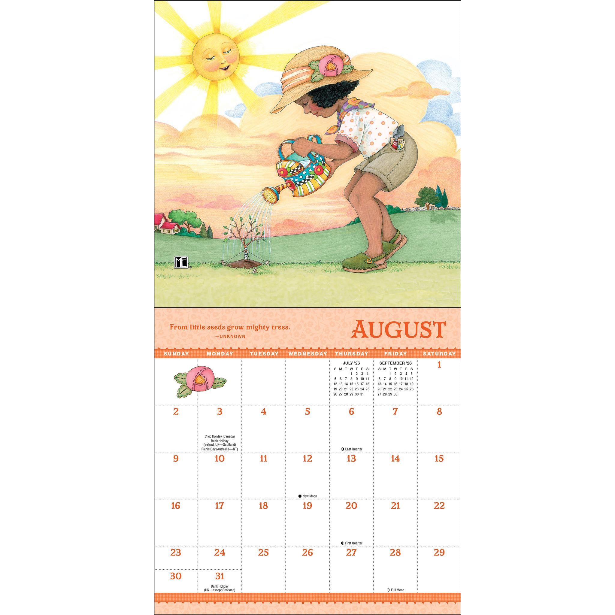 Mary Engelbreits Grow With The Flow 2026 Mini Calendar - Online Only