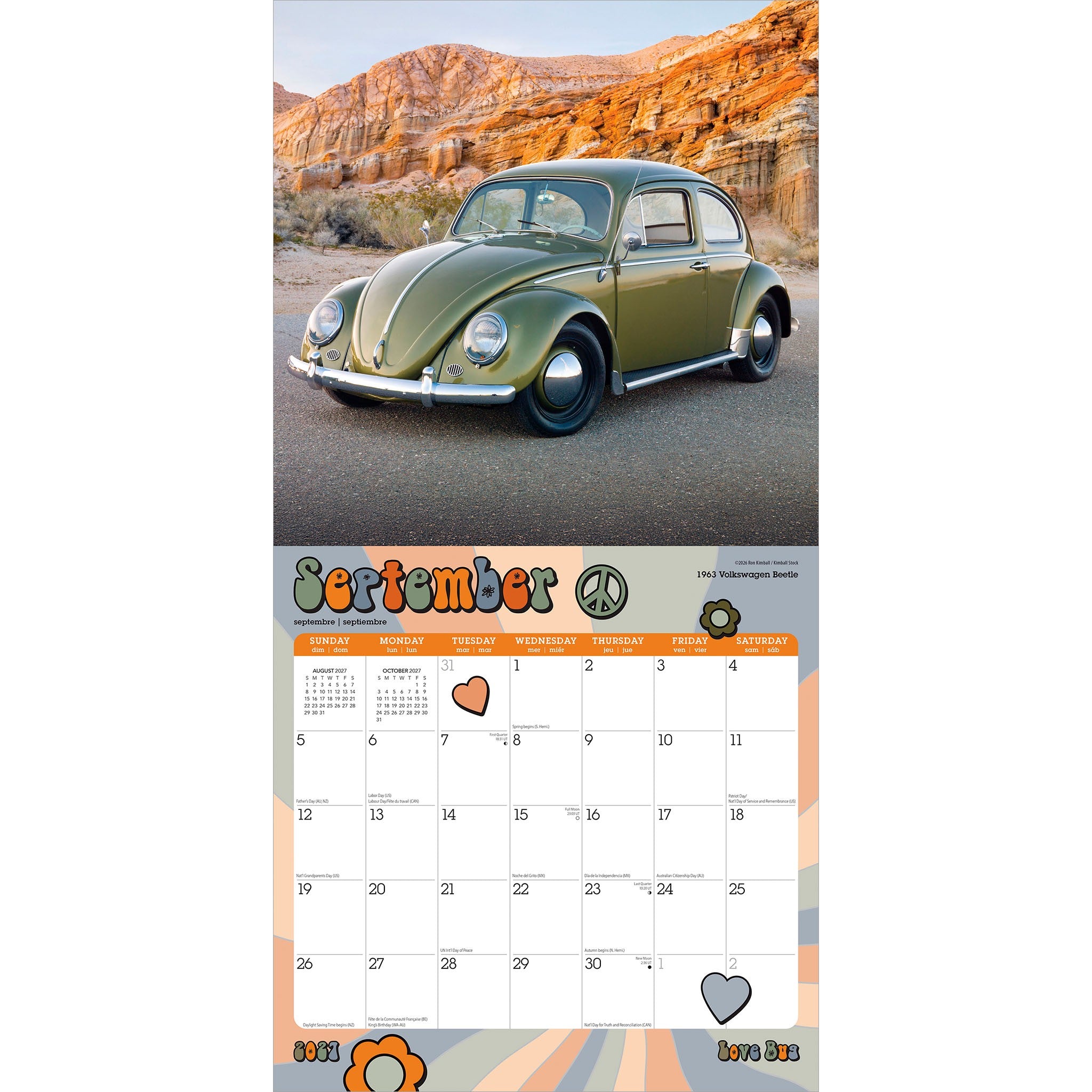 Love Bug 2027 Wall Calendar