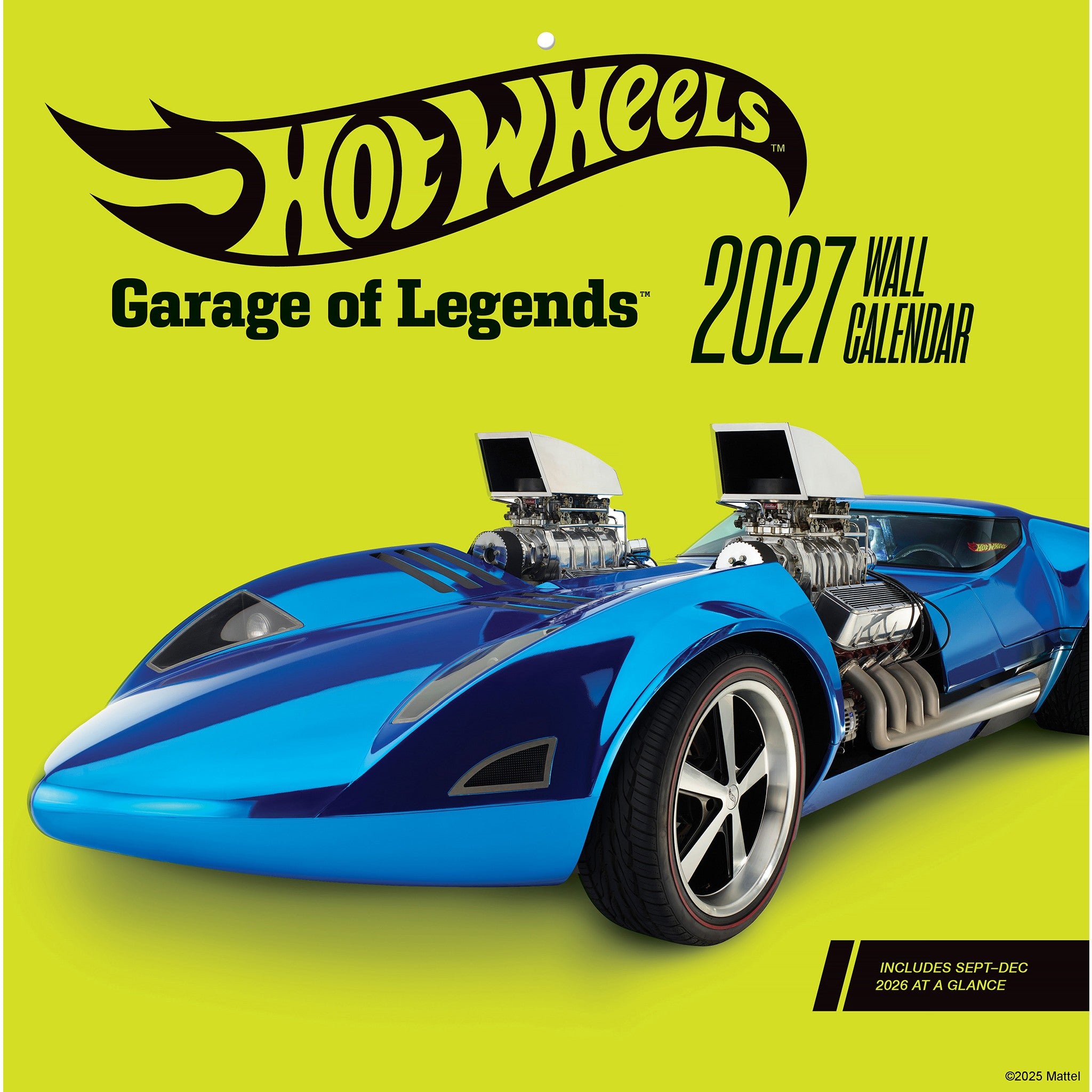 Hot Wheels Garage of Legends 2027 Wall Calendar
