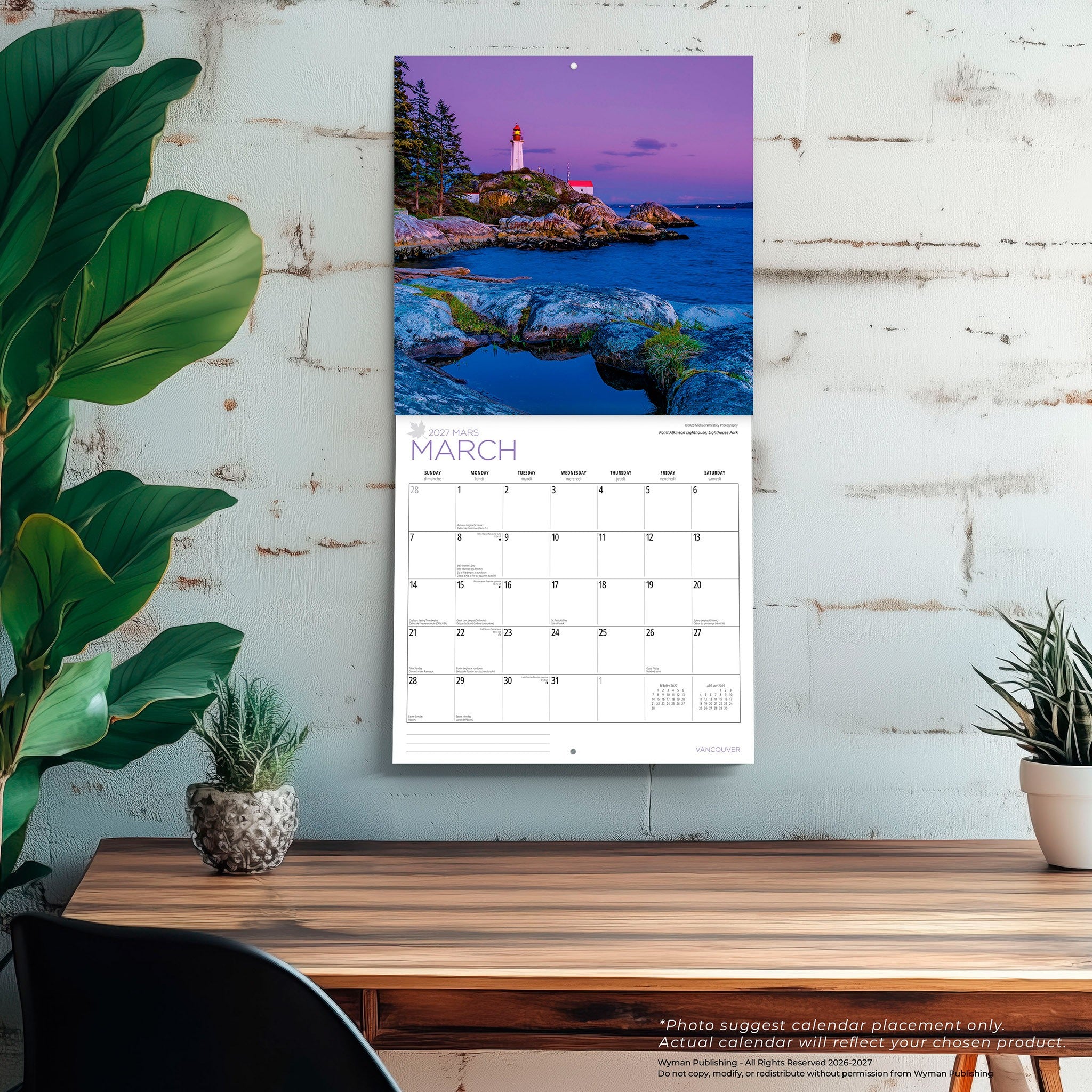 Vancouver 2027 Wall Calendar