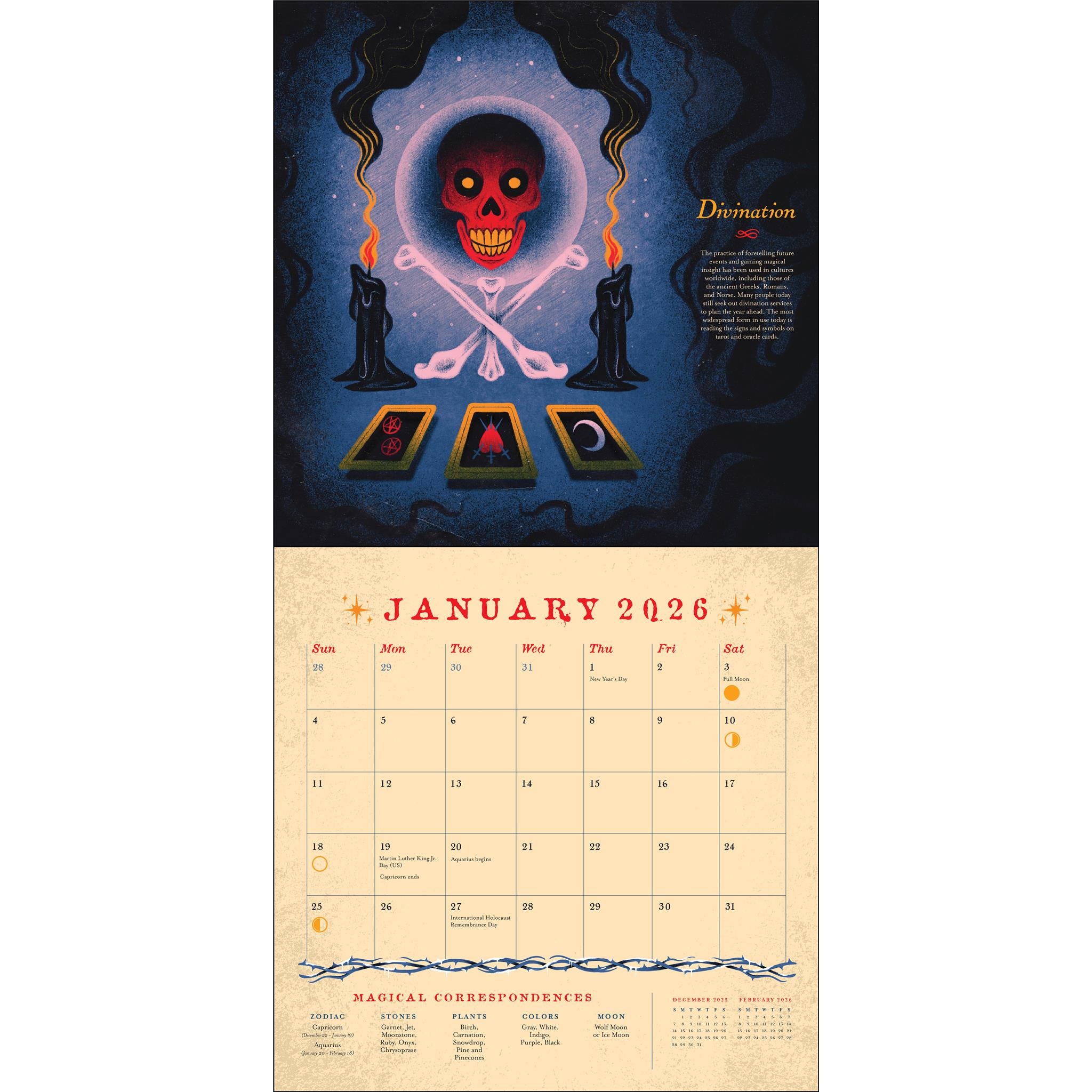 Seasons Of The Witch 2026 Wall Calendar
