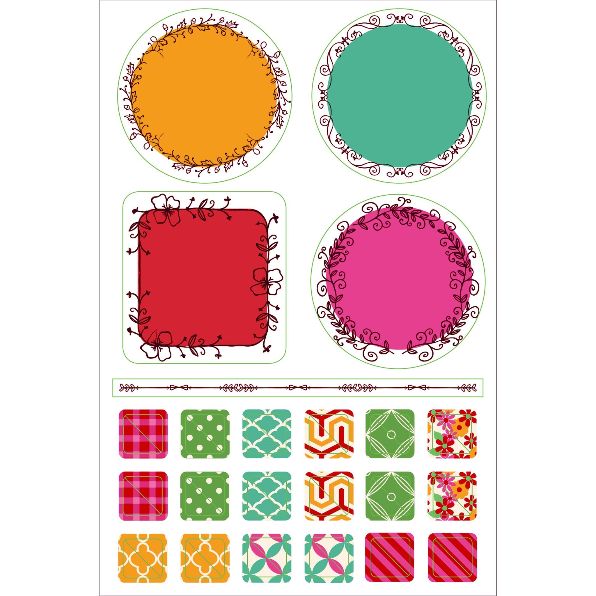 Borders Frames Planner Stickers