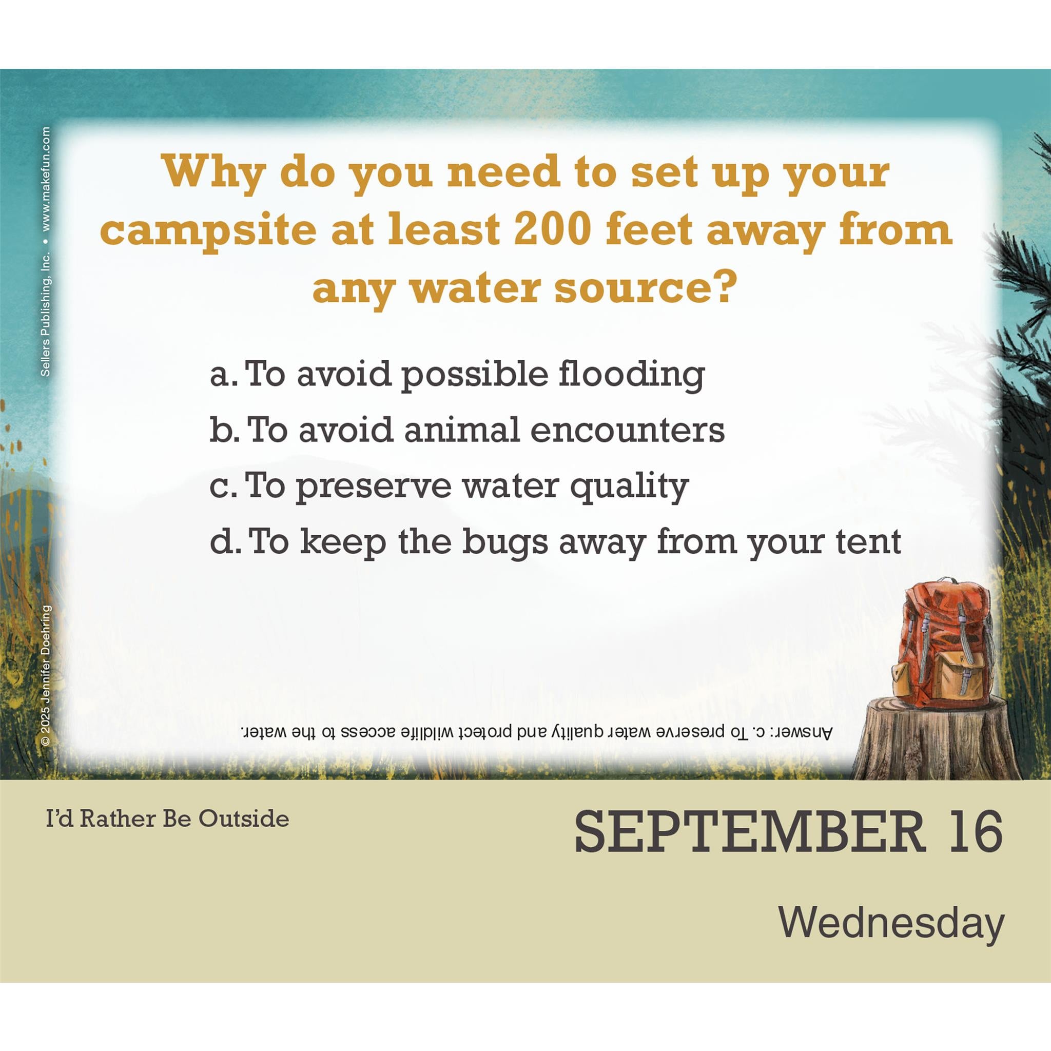 I'd Rather Be Outside 2026 Box Calendar - Online Only
