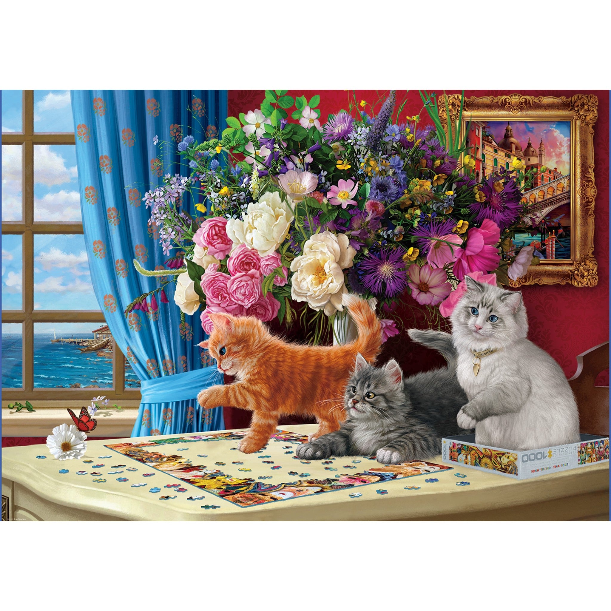 Puzzling Cats 1000 Piece Puzzle
