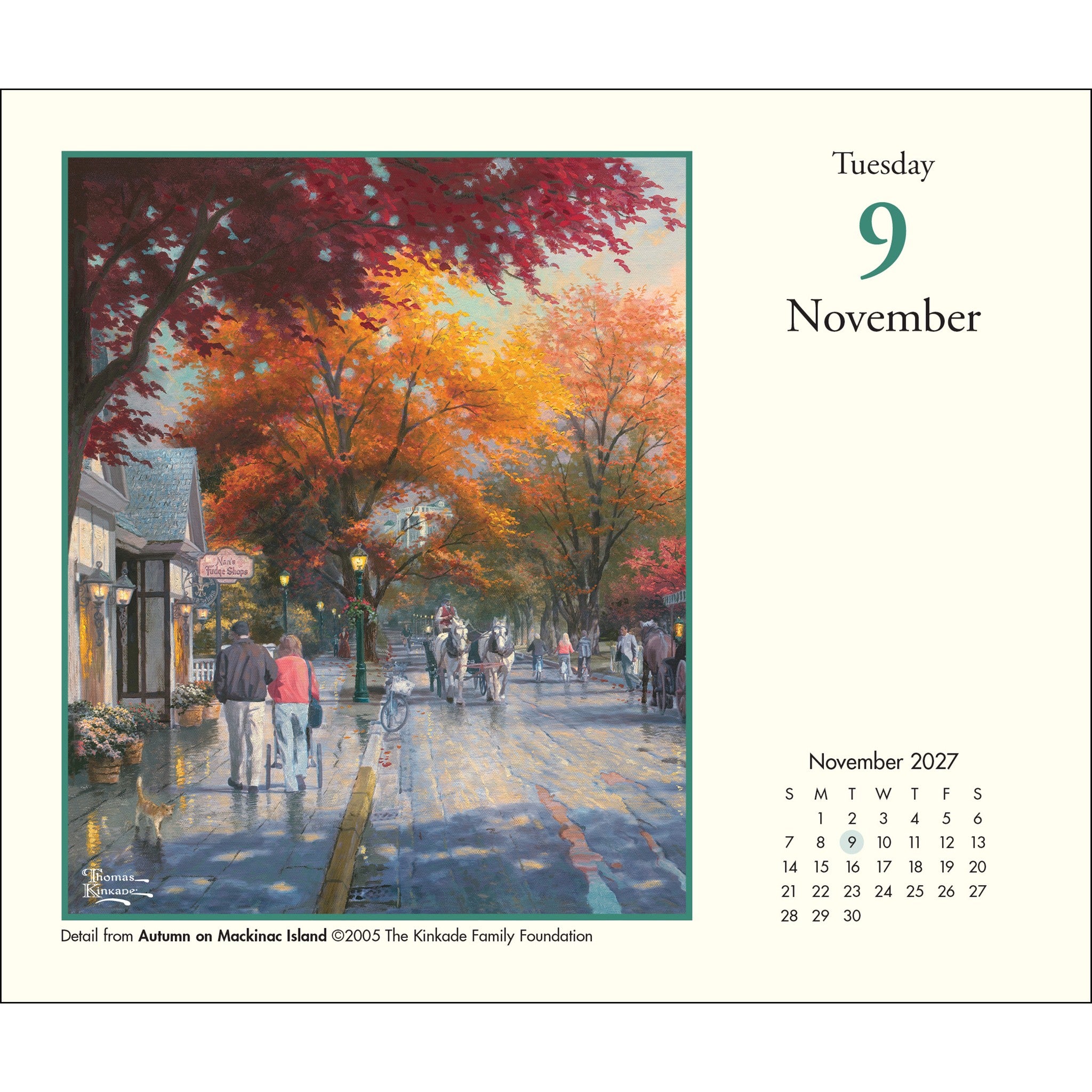 Thomas Kinkade Studios 2027 Box Calendar