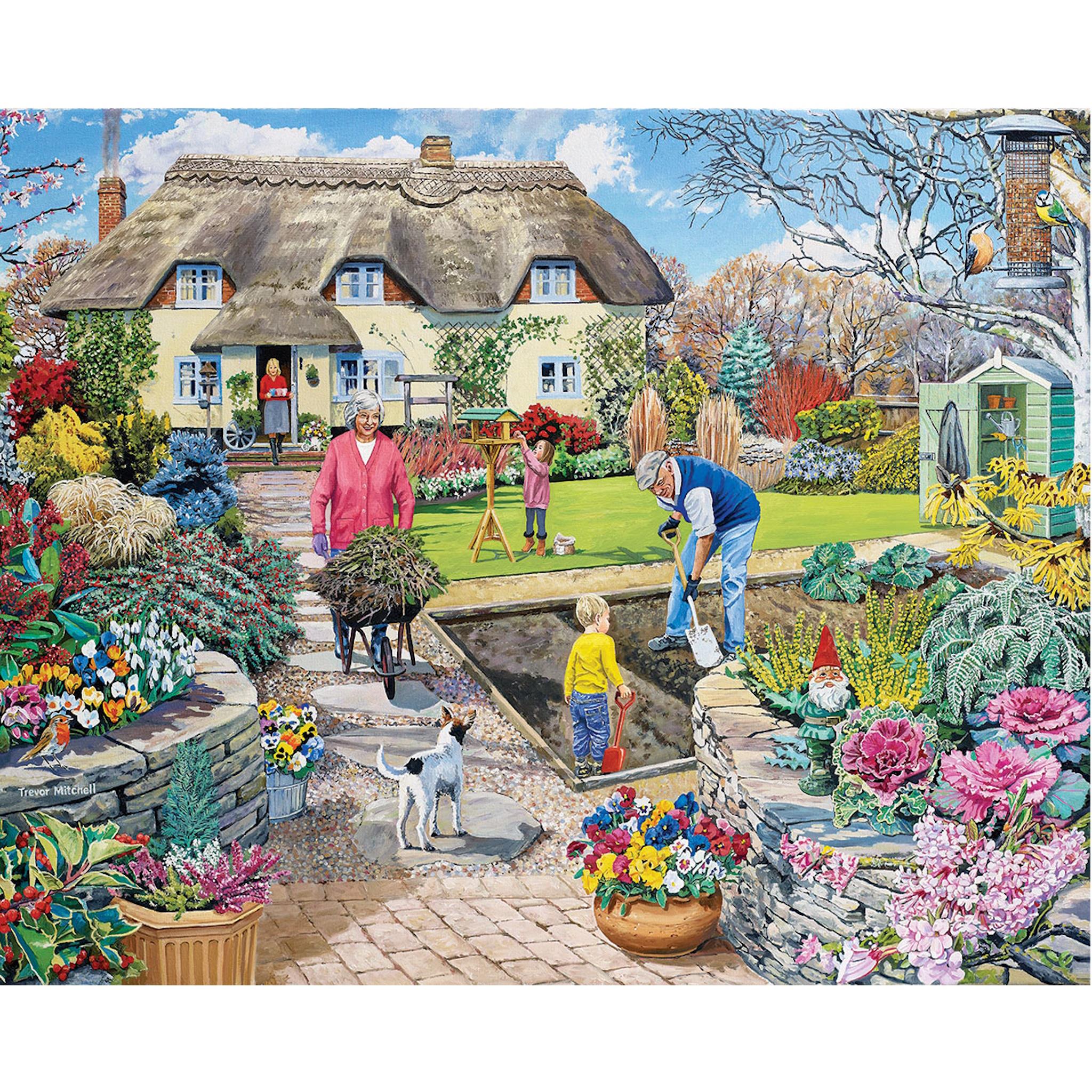 Grandpa's Garden 1000 Piece Puzzle White Mountain