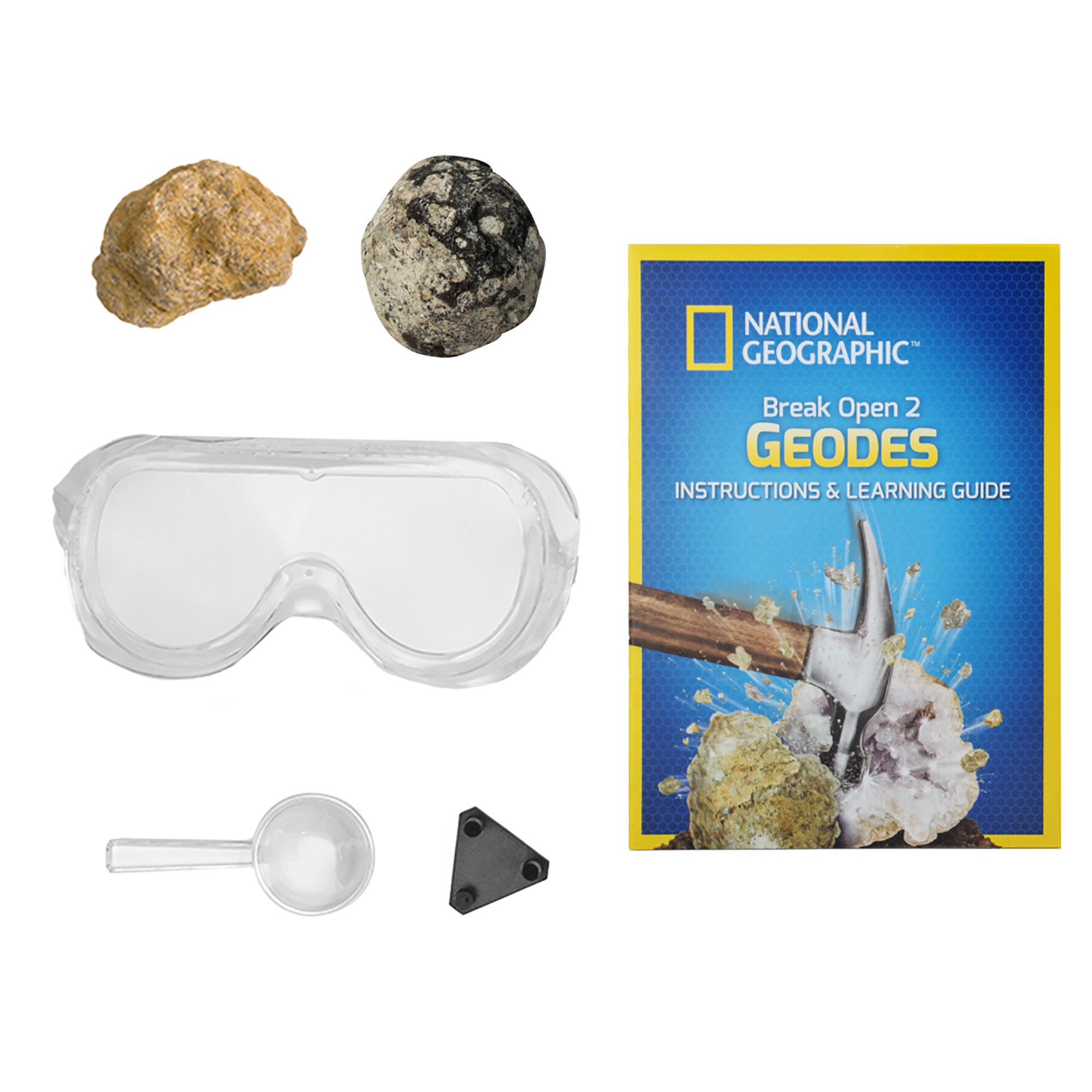 National Geographic Break Open 2 Real Geodes by National National Geographic Break Open 2 Real Geodes by National