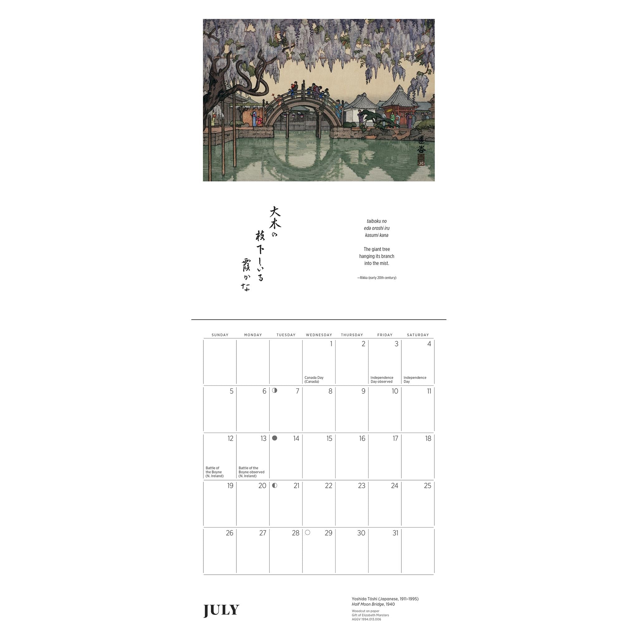 Haiku: Japanese Art And Poetry 2026 Mini Calendar