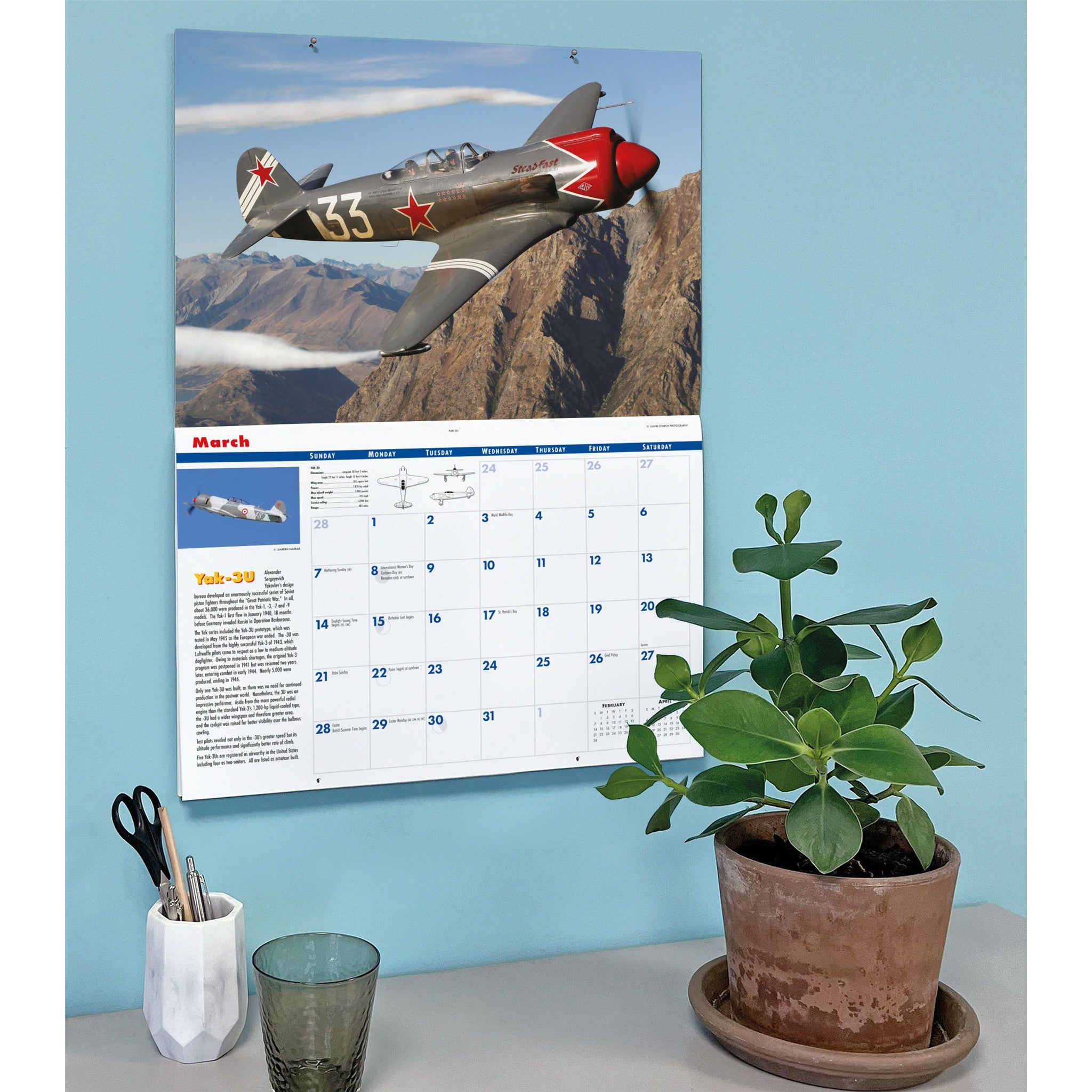 Golden Age of Flight 2027 Wall Calendar