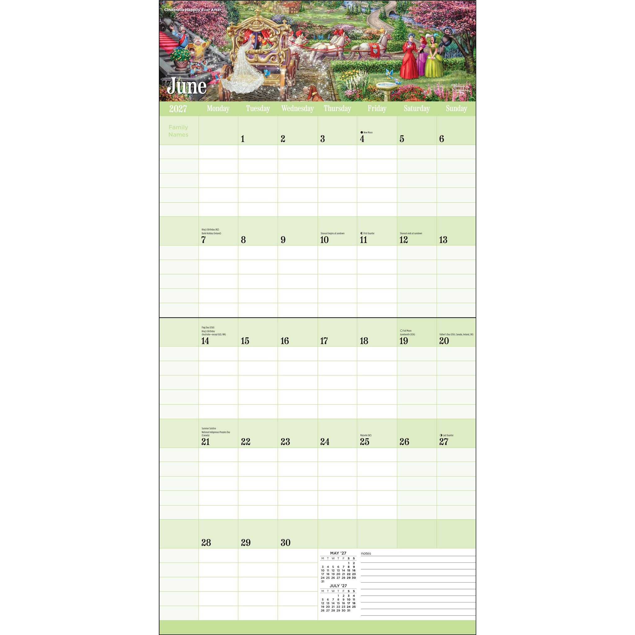 Thomas Kinkade Disney Dreams 2027 Wall Calendar