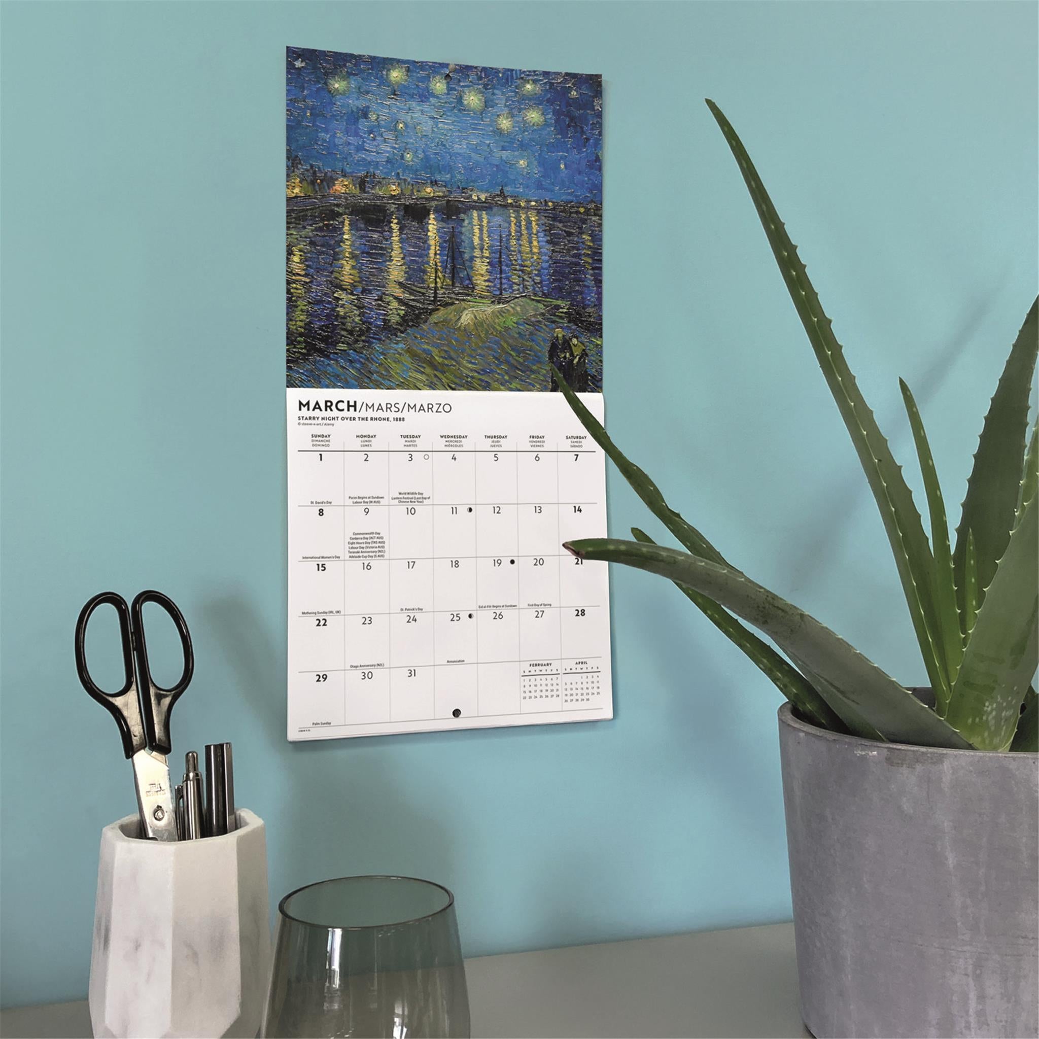 Van Gogh 2026 Mini Calendar
