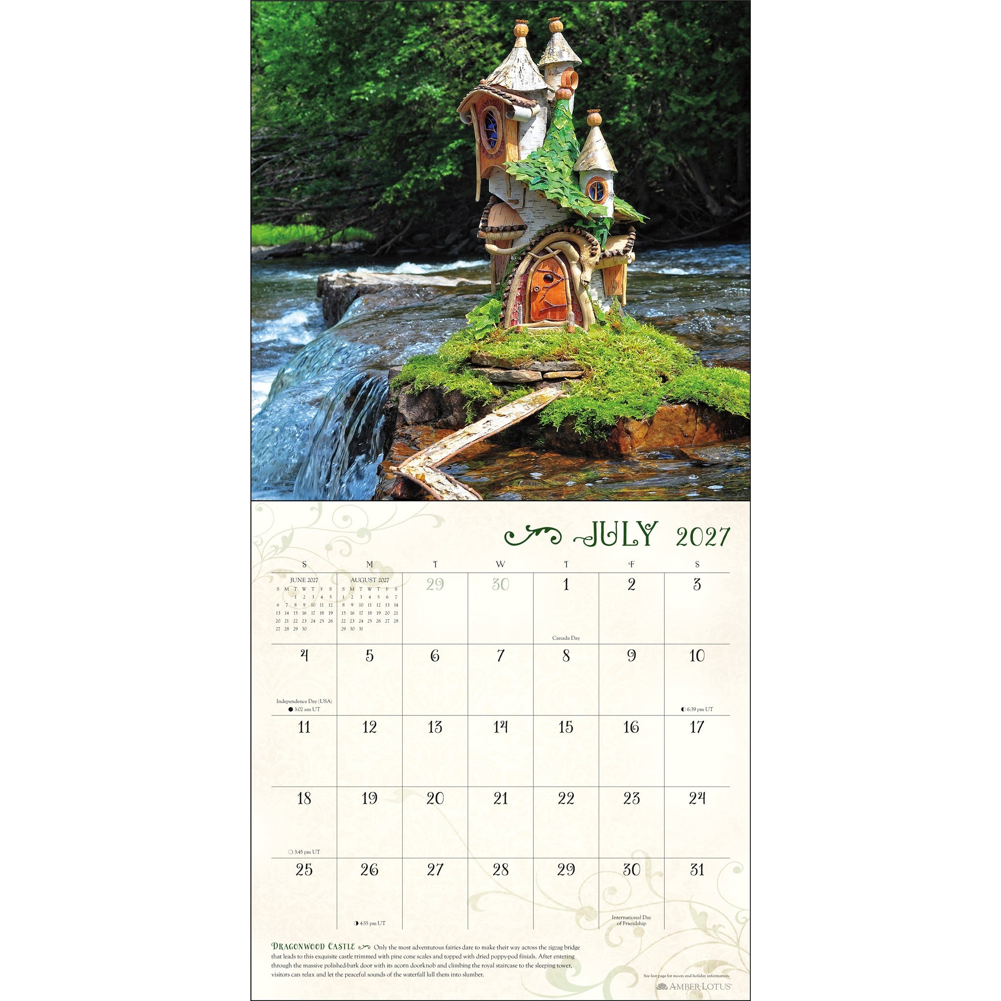 Fairy Houses 2027 Wall Calendar