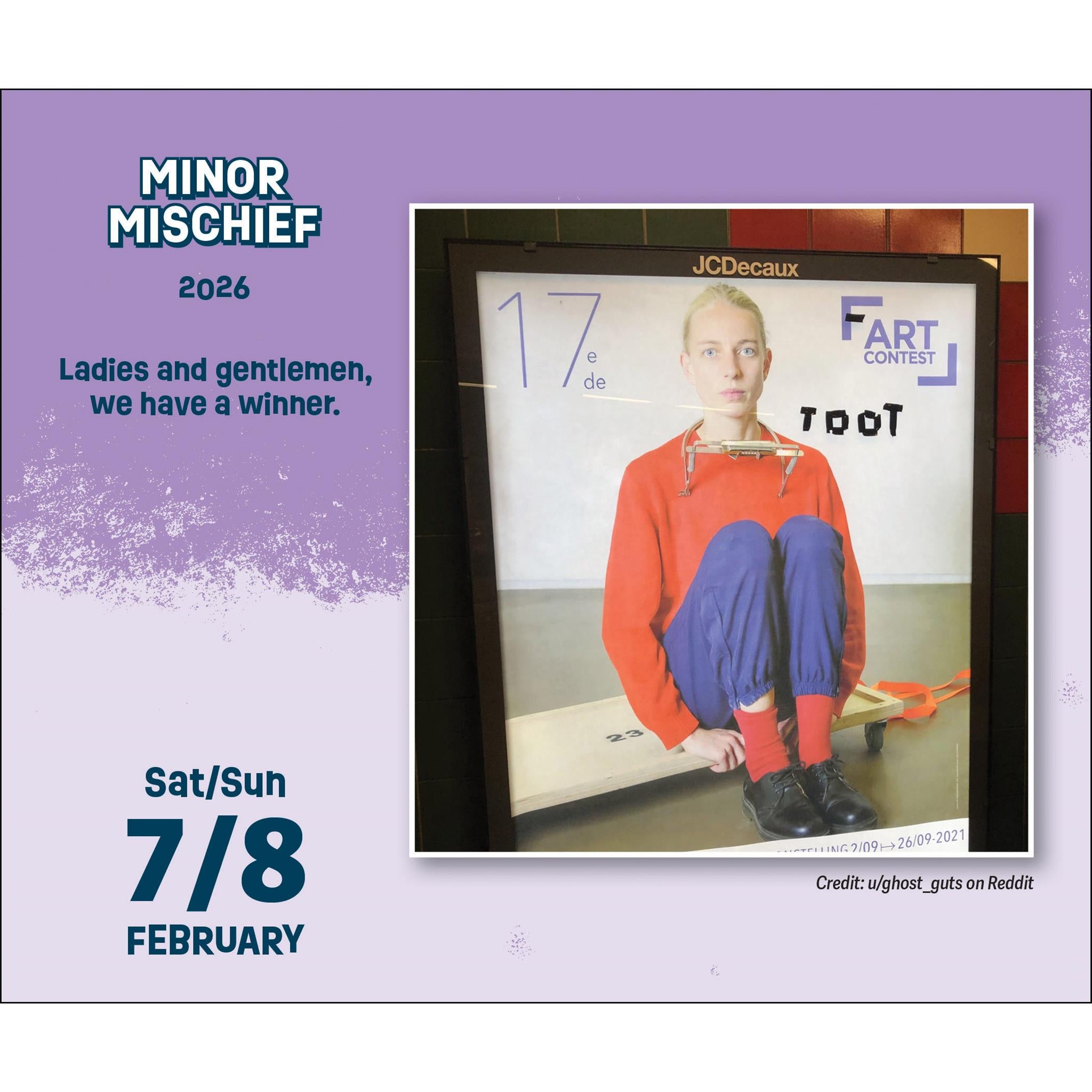 Minor Mischief 2026 Box Calendar - Online Only