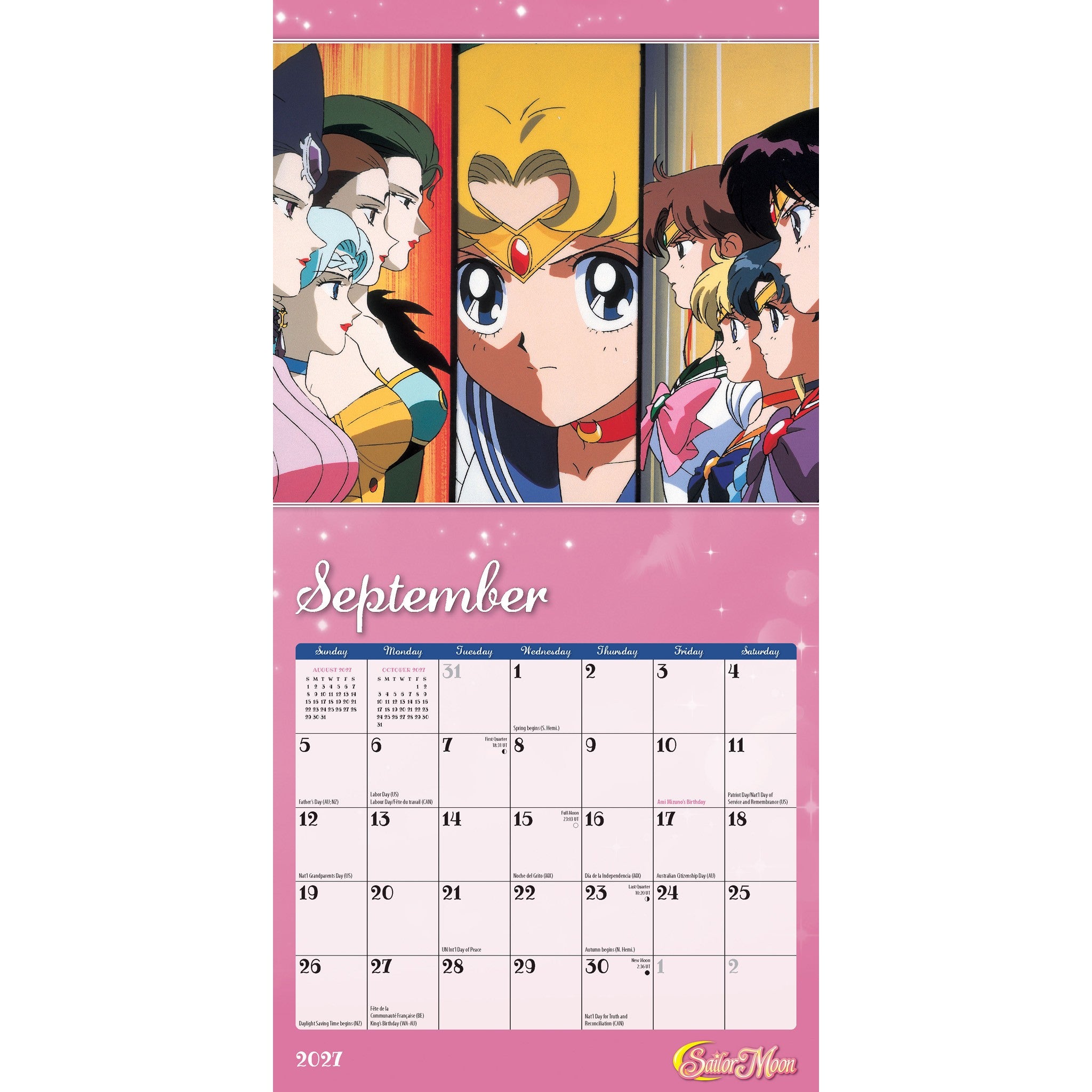 Sailor Moon 2027 Mini Calendar