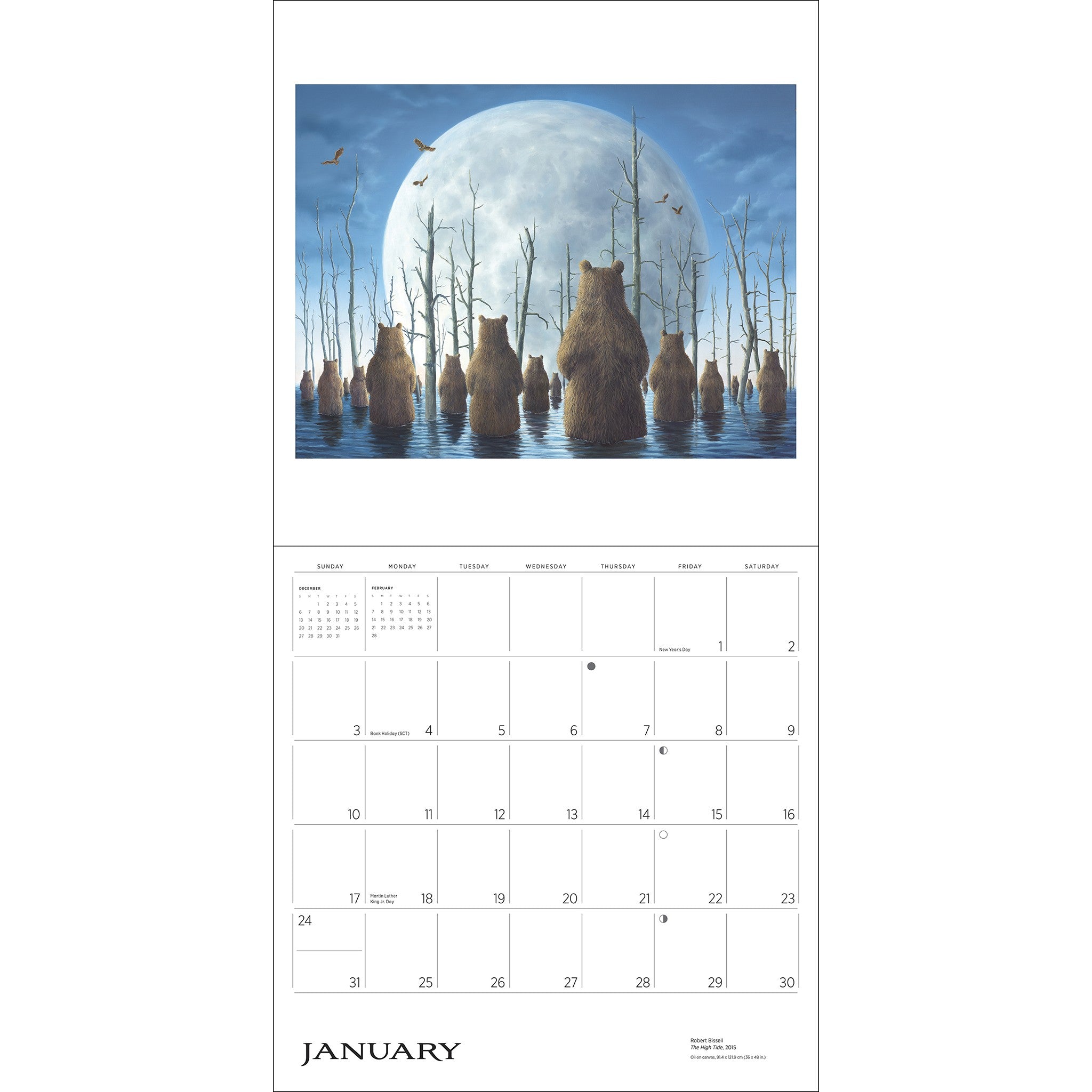 Spirit The Paintings of Robert Bissell 2027 Wall Calendar