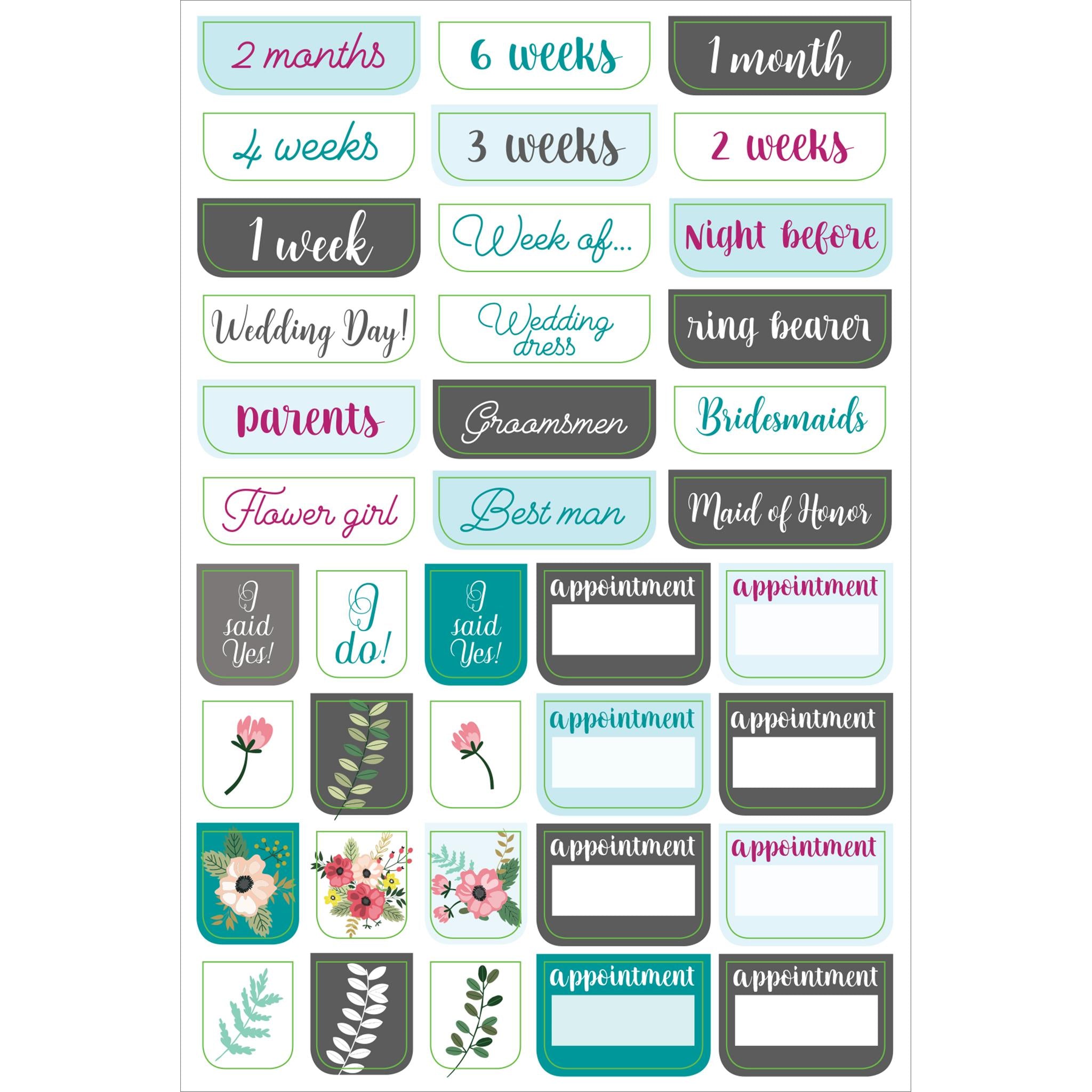 Wedding Planner Stickers