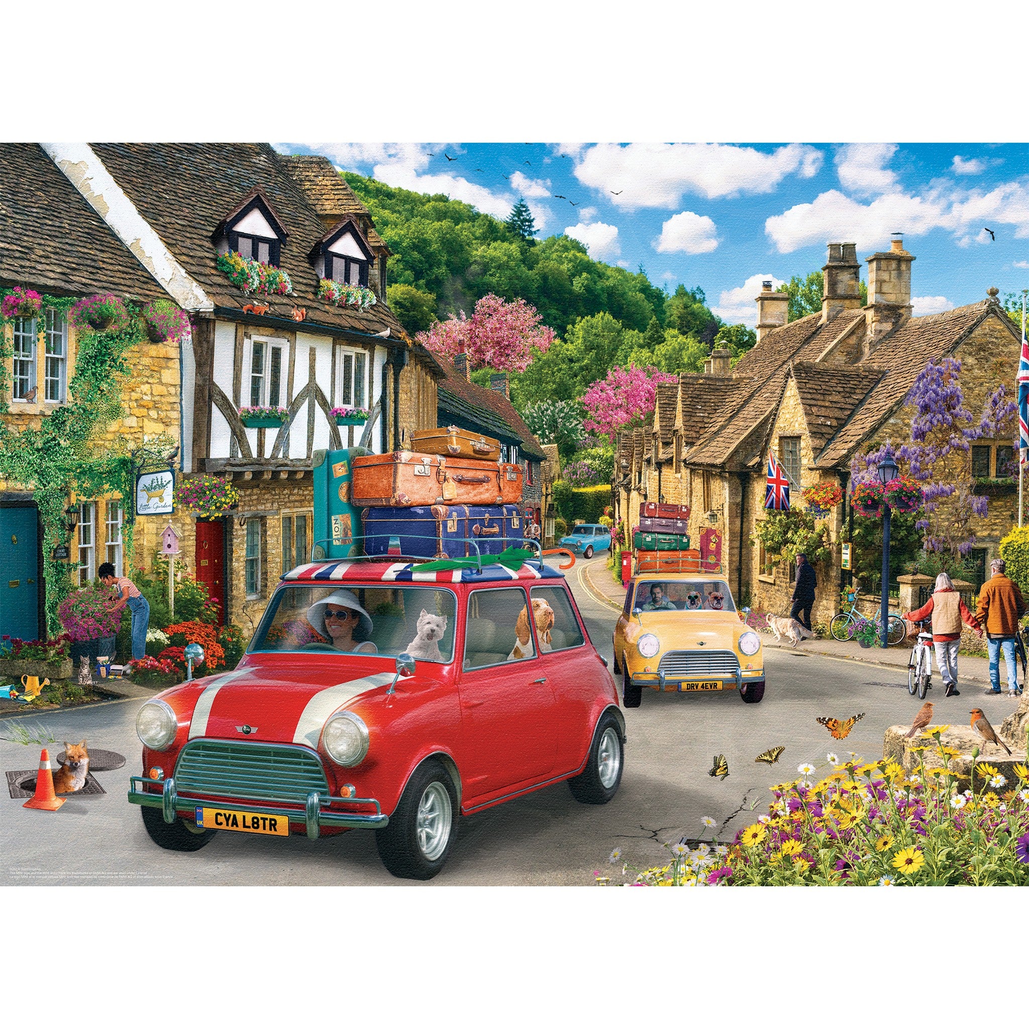 Traveling Mini Cooper 1000 Piece Puzzle