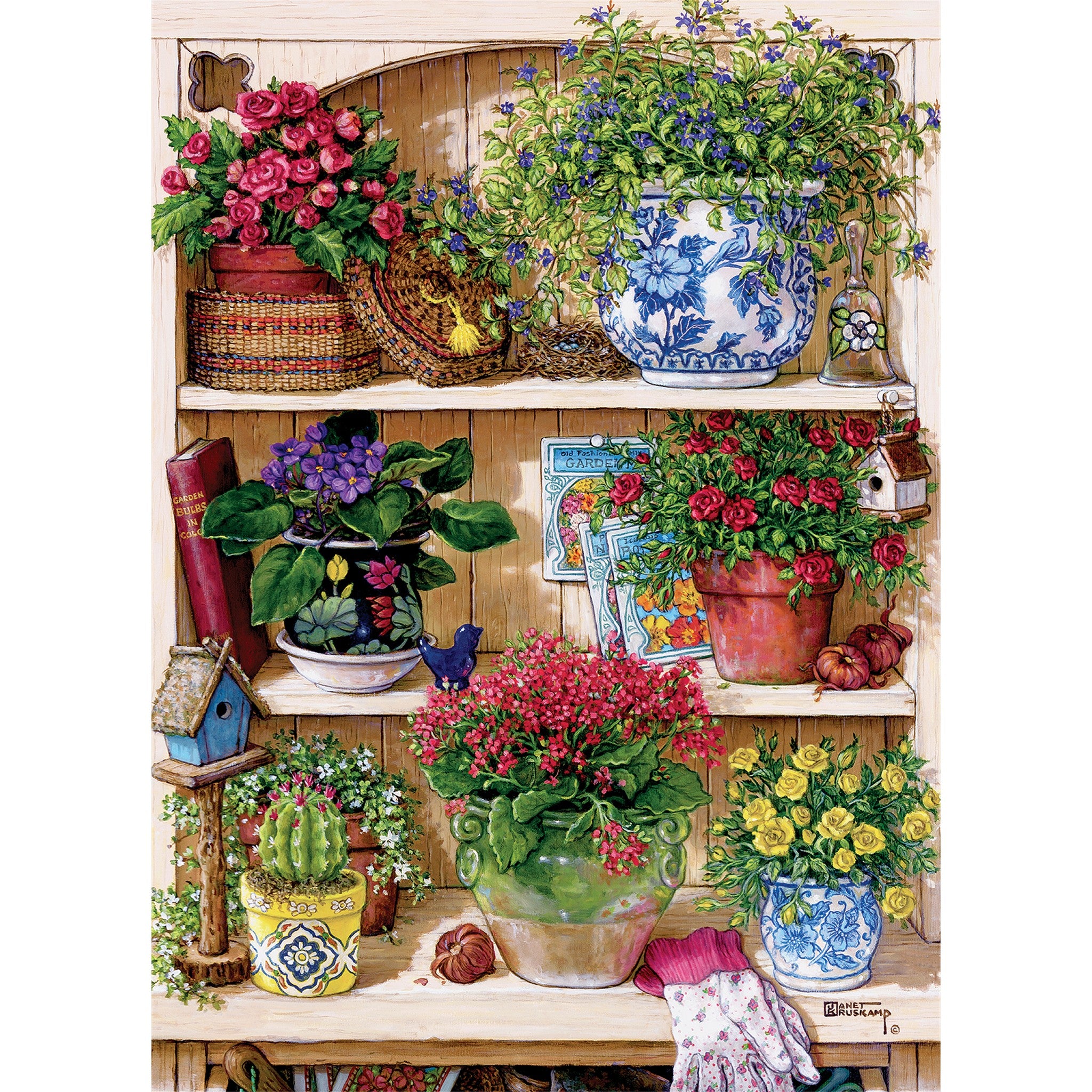Flower Cupboard 500 Piece Puzzle