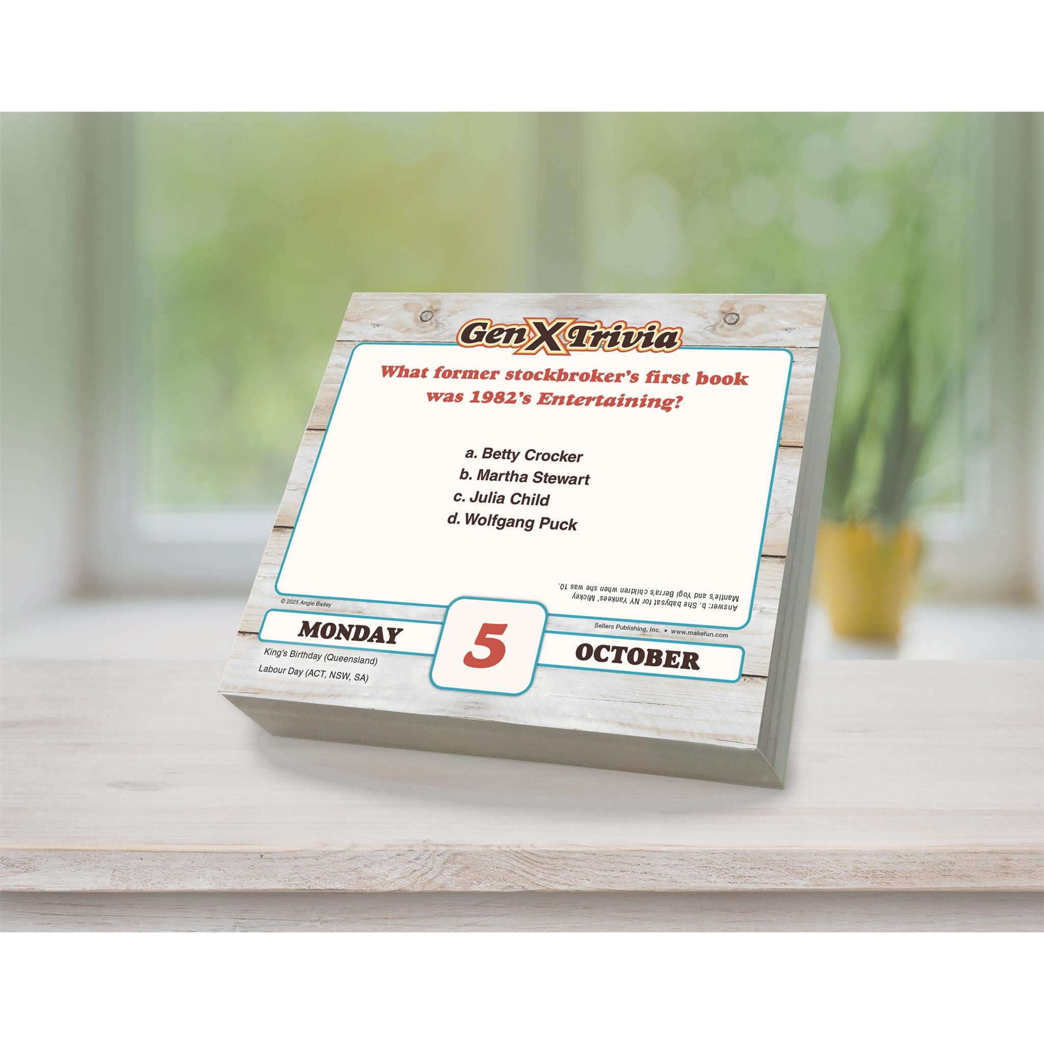Daily Gen X 2026 Box Calendar - Online Only