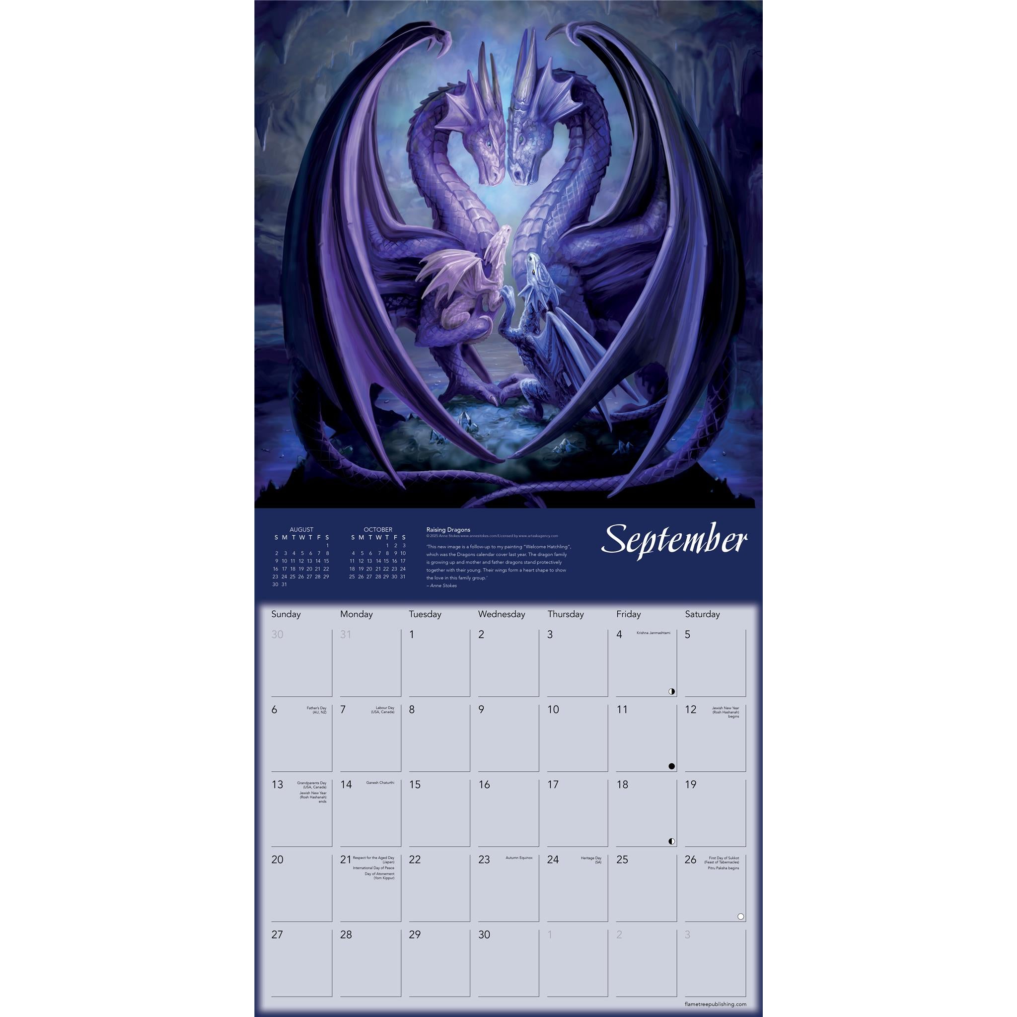 Dragons By Anne Stokes 2026 Wall Calendar - Online Only