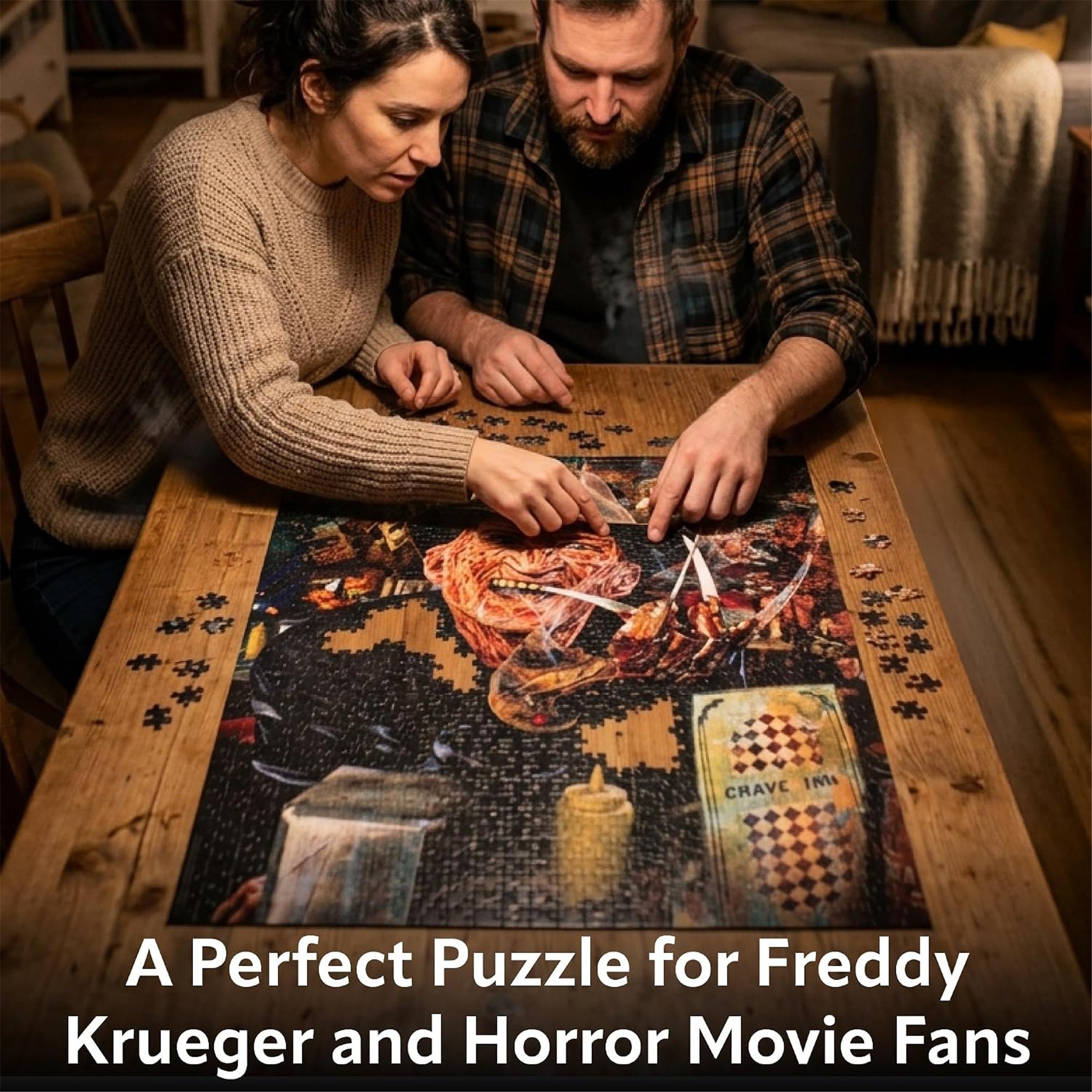 A Nightmare on Elm Street Coffin 500 Piece Puzzle