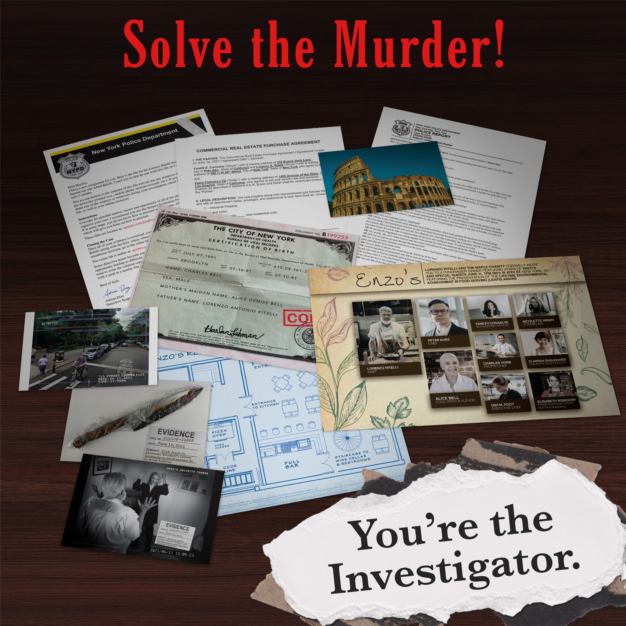 Murder Noir Murder Mystery Case File