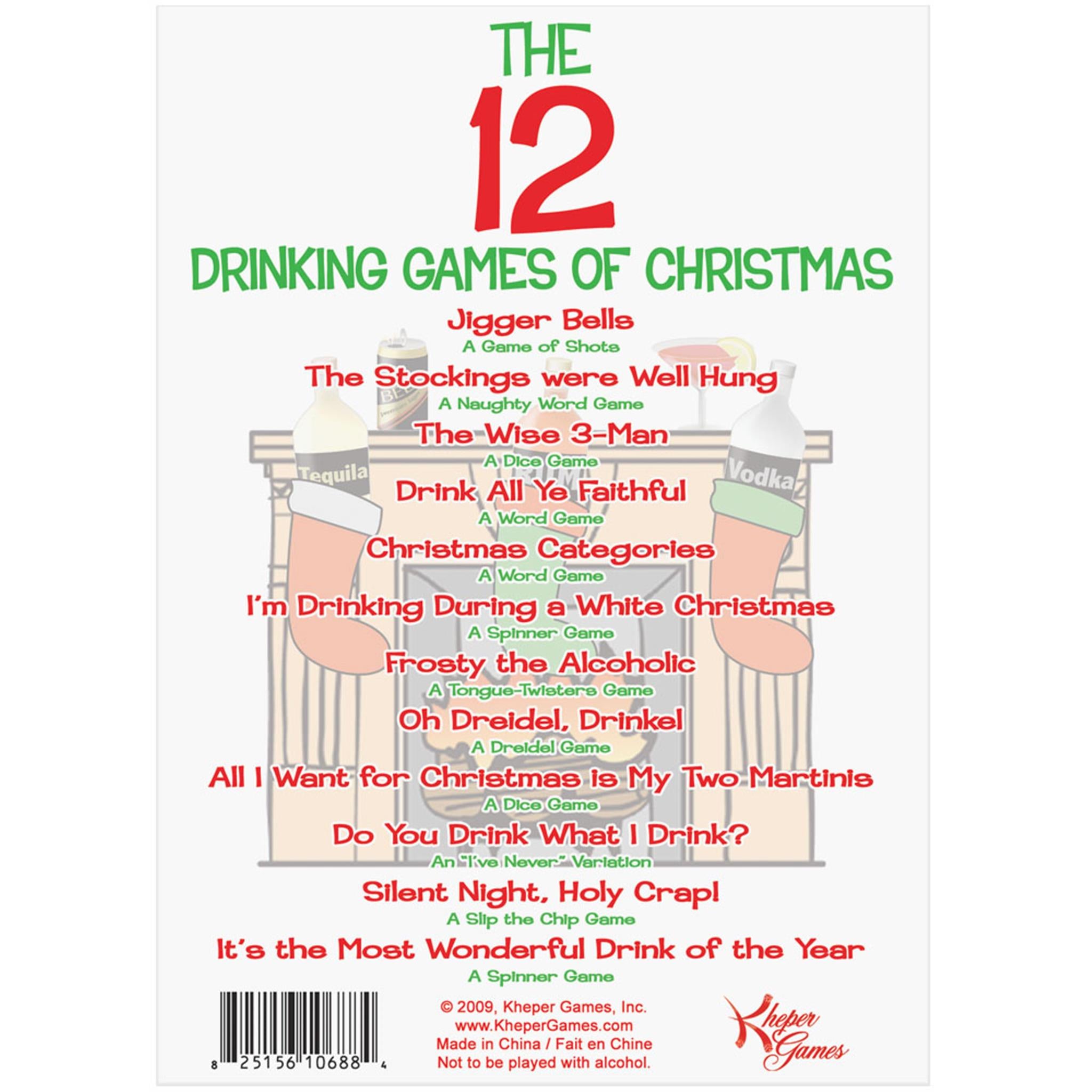 12 Drinking Games of Christmas Party Game - Calendar Club Canada